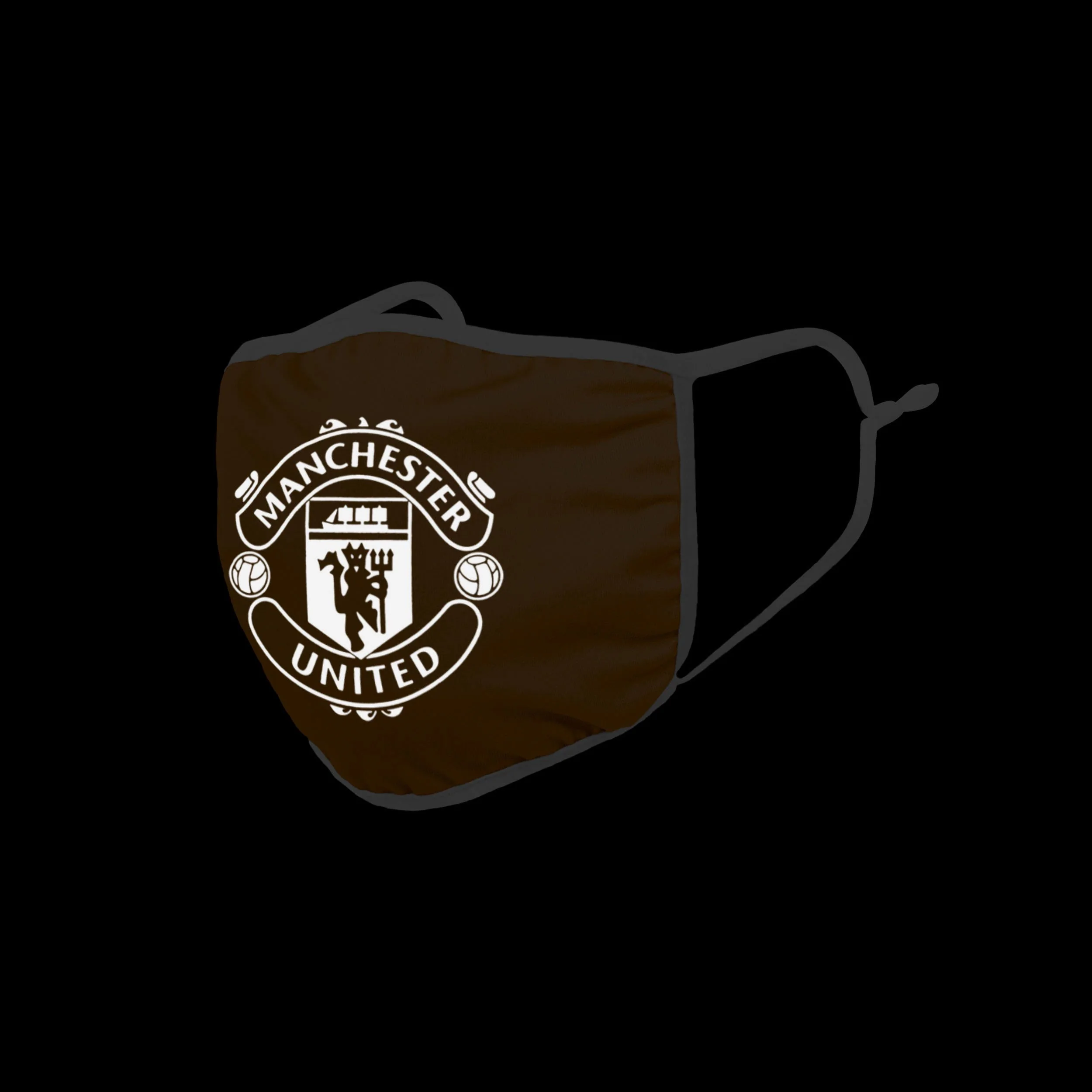 Manchester United FC Orange Neon Reflective Face Cover - Image 2