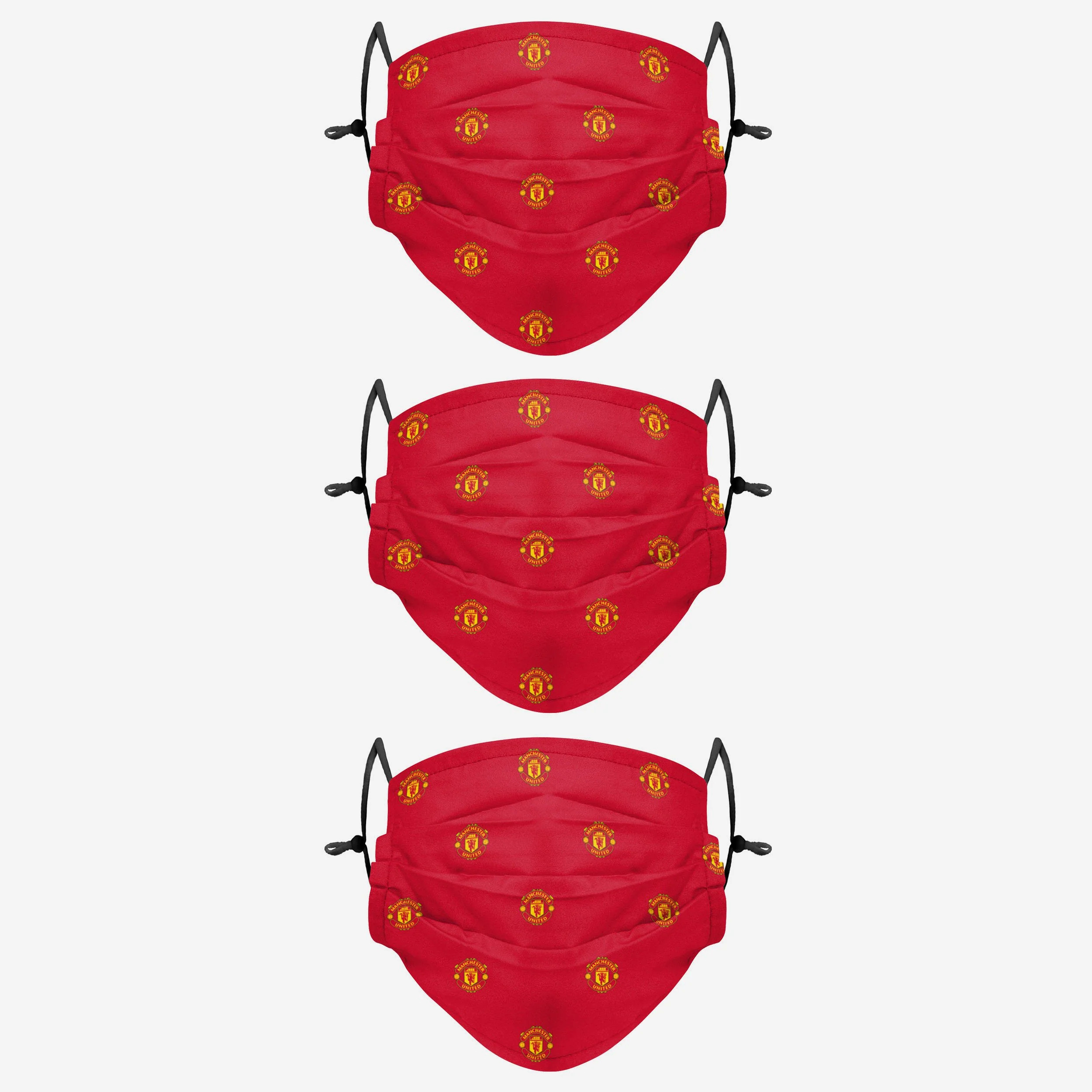 Manchester United FC Pleated 3 Pack Face Cover