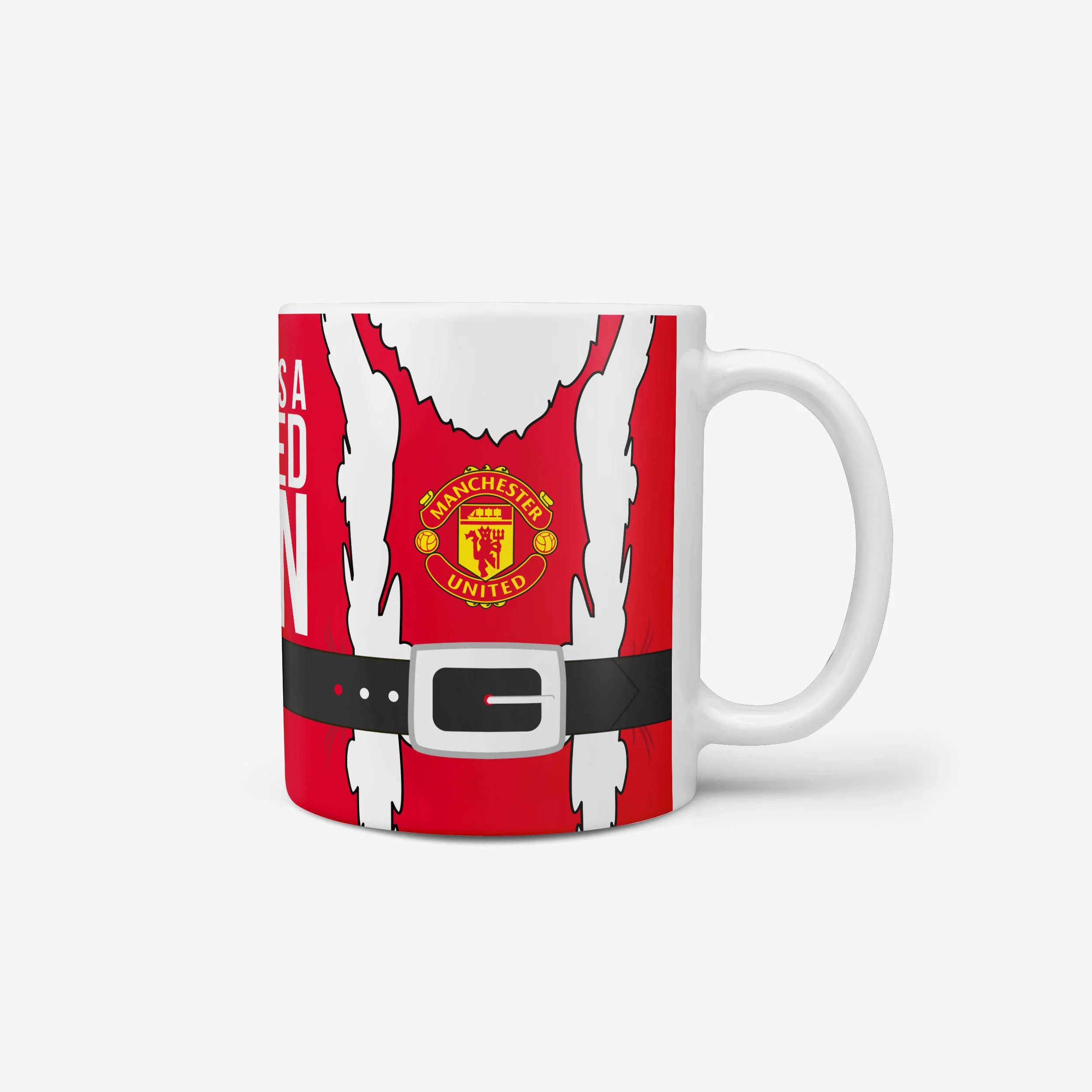 Manchester United FC Santa Is A Fan Mug - Image 2