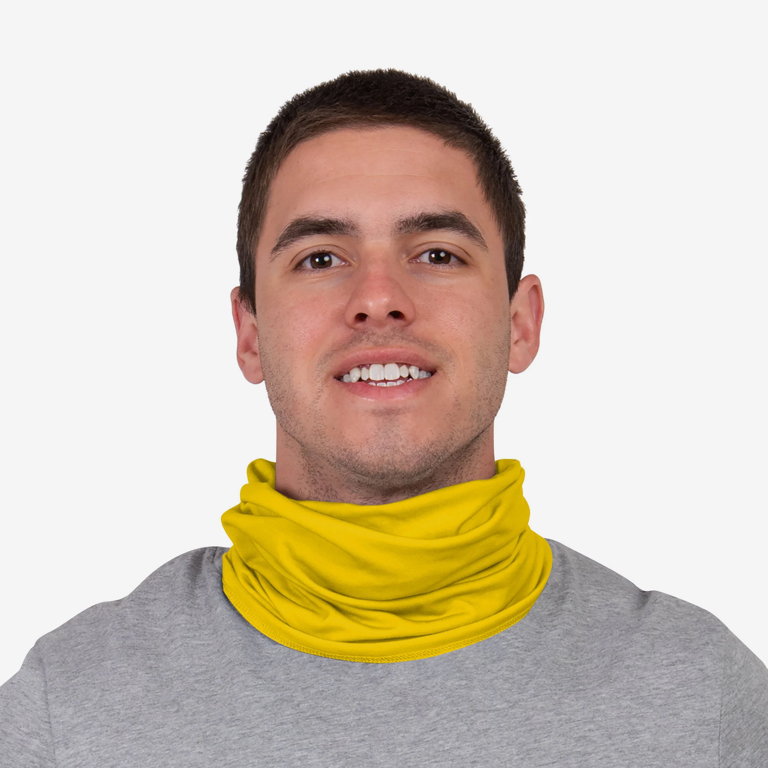 Manchester United FC Yellow Neon Reflective Snood Scarf - Image 3