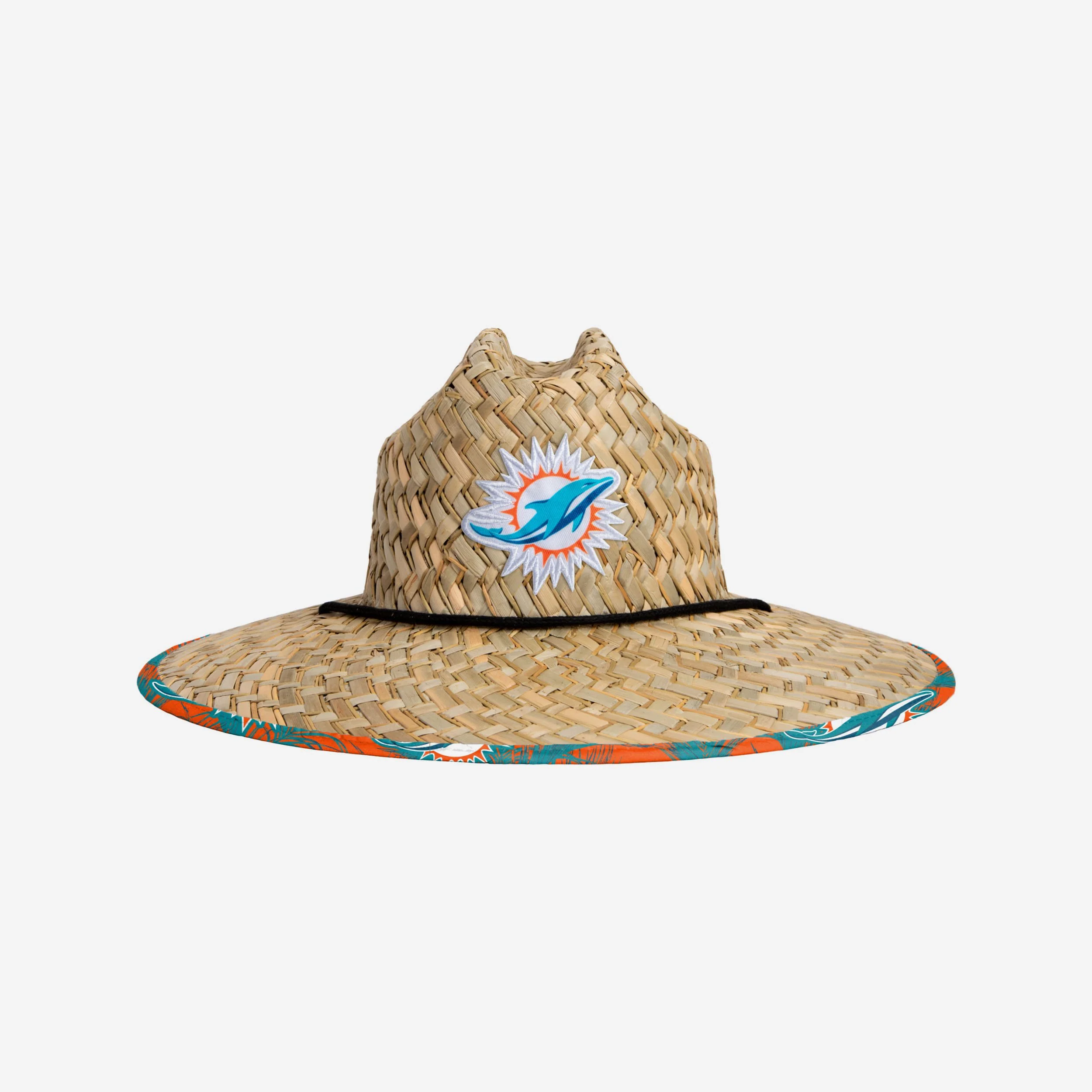 Miami Dolphins Floral Straw Hat