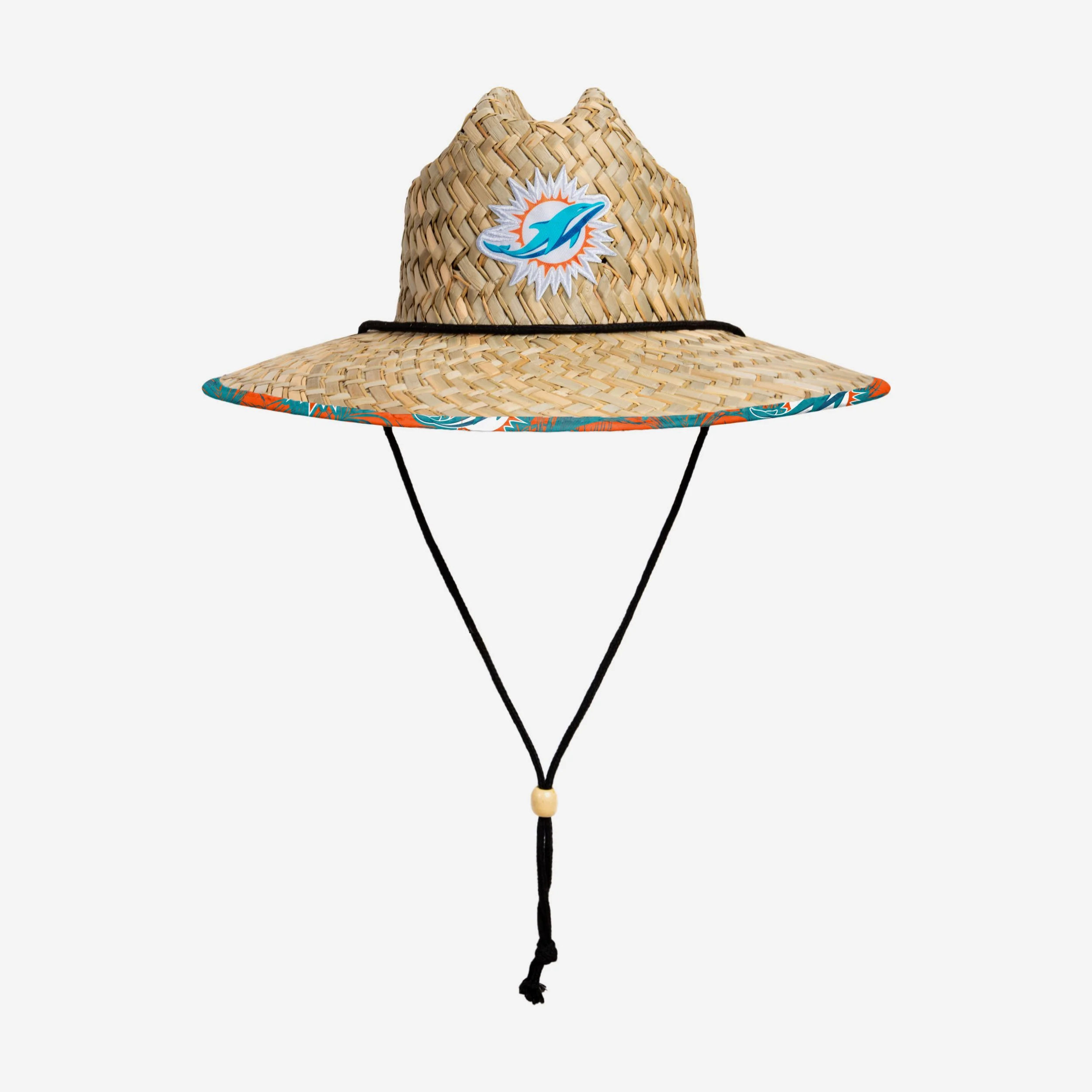 Miami Dolphins Floral Straw Hat - Image 3