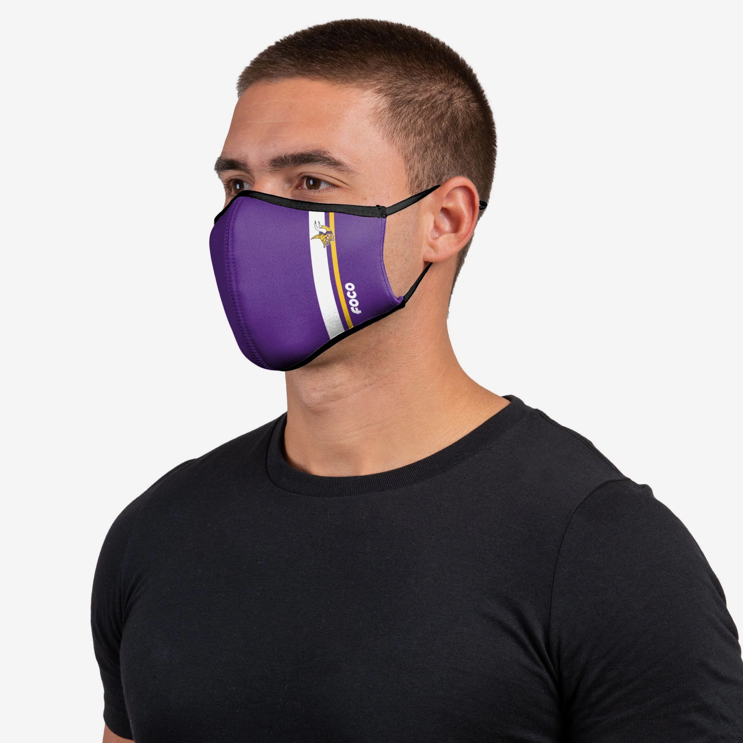 Minnesota Vikings Sport 3 Pack Face Cover - Image 2