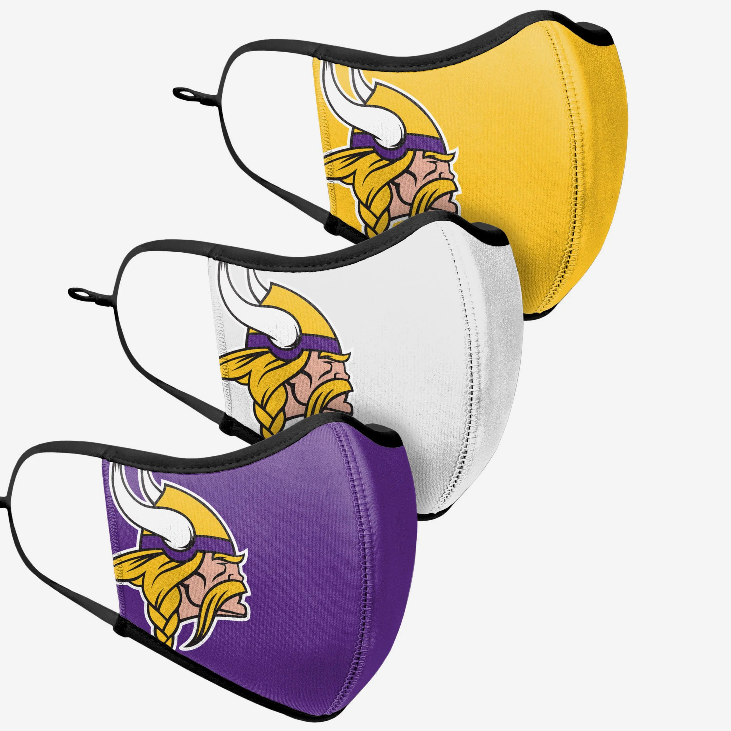Minnesota Vikings Sport 3 Pack Face Cover - Image 3