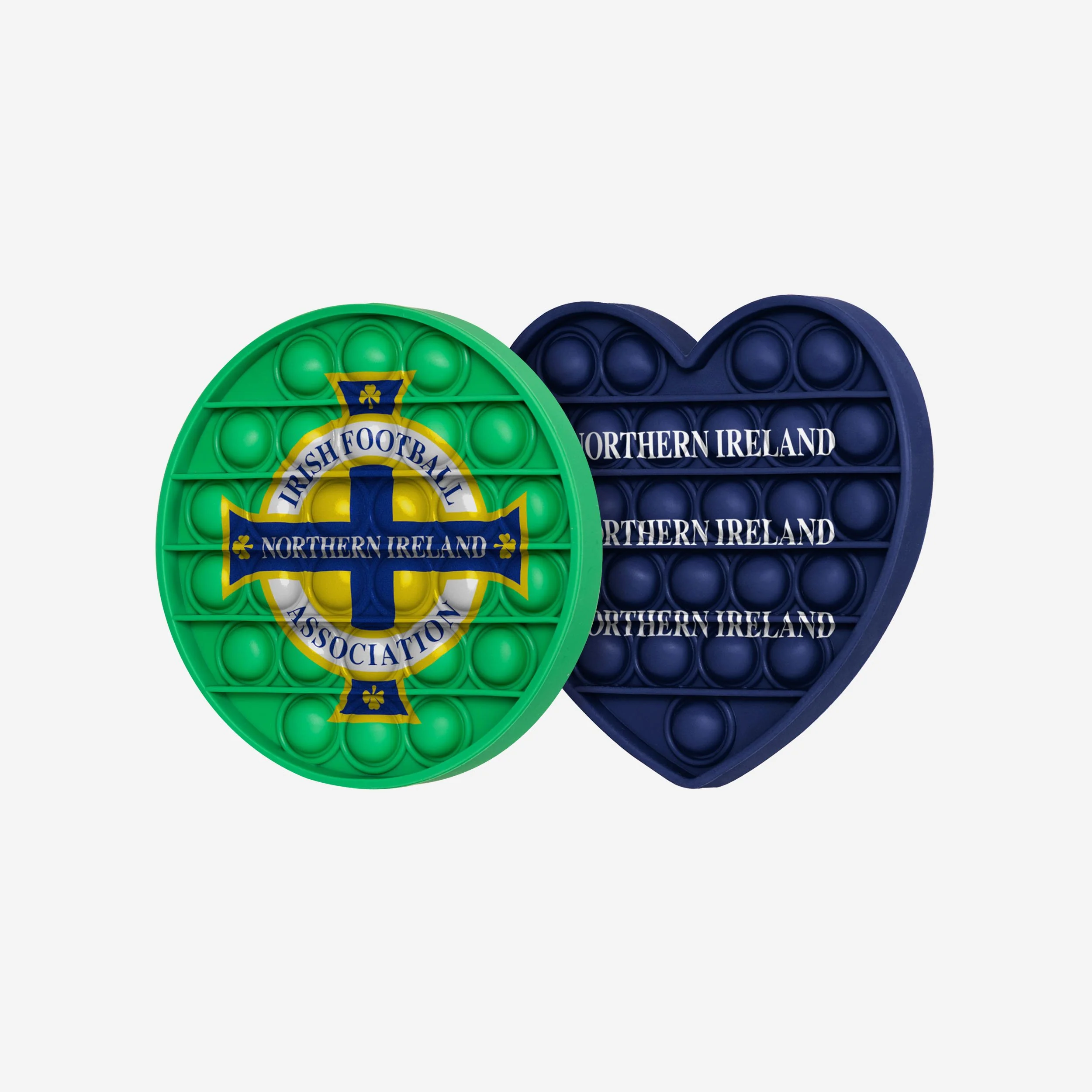 Northern Ireland 2 Pack Circle & Heart Push-Itz Fidget