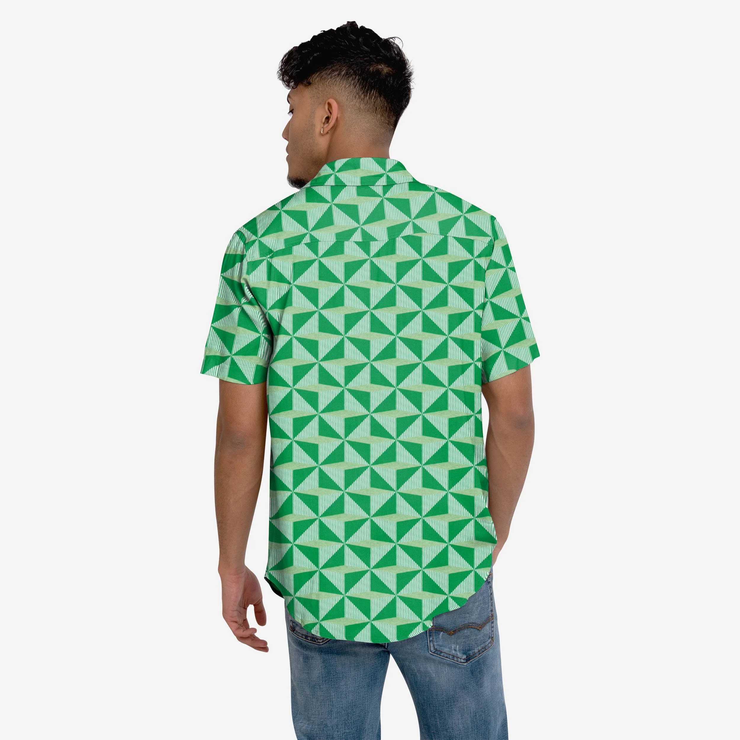 Northern Ireland Retro Button Up Shirt - Image 2