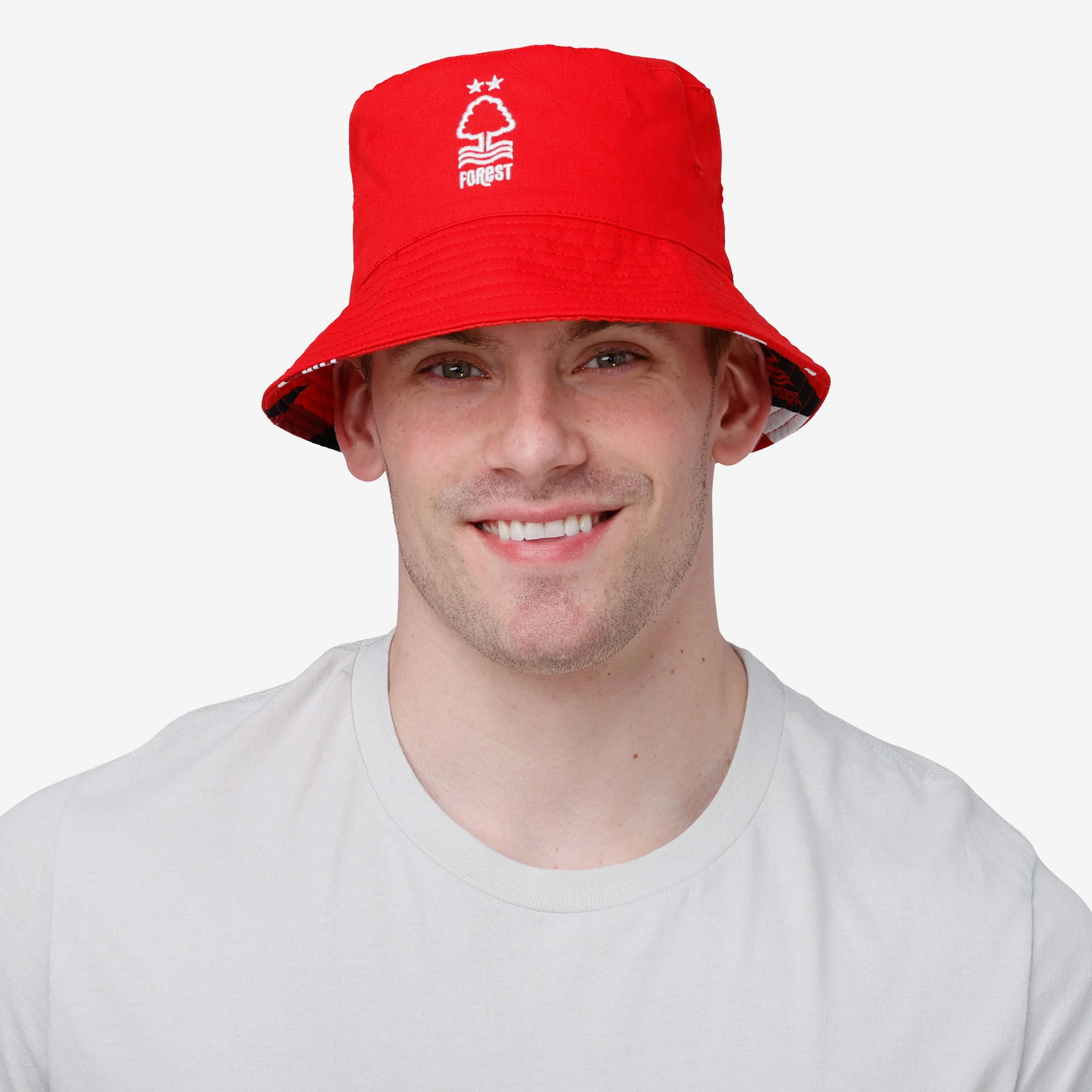 Nottingham Forest FC Geo Reversible Bucket Hat - Image 4