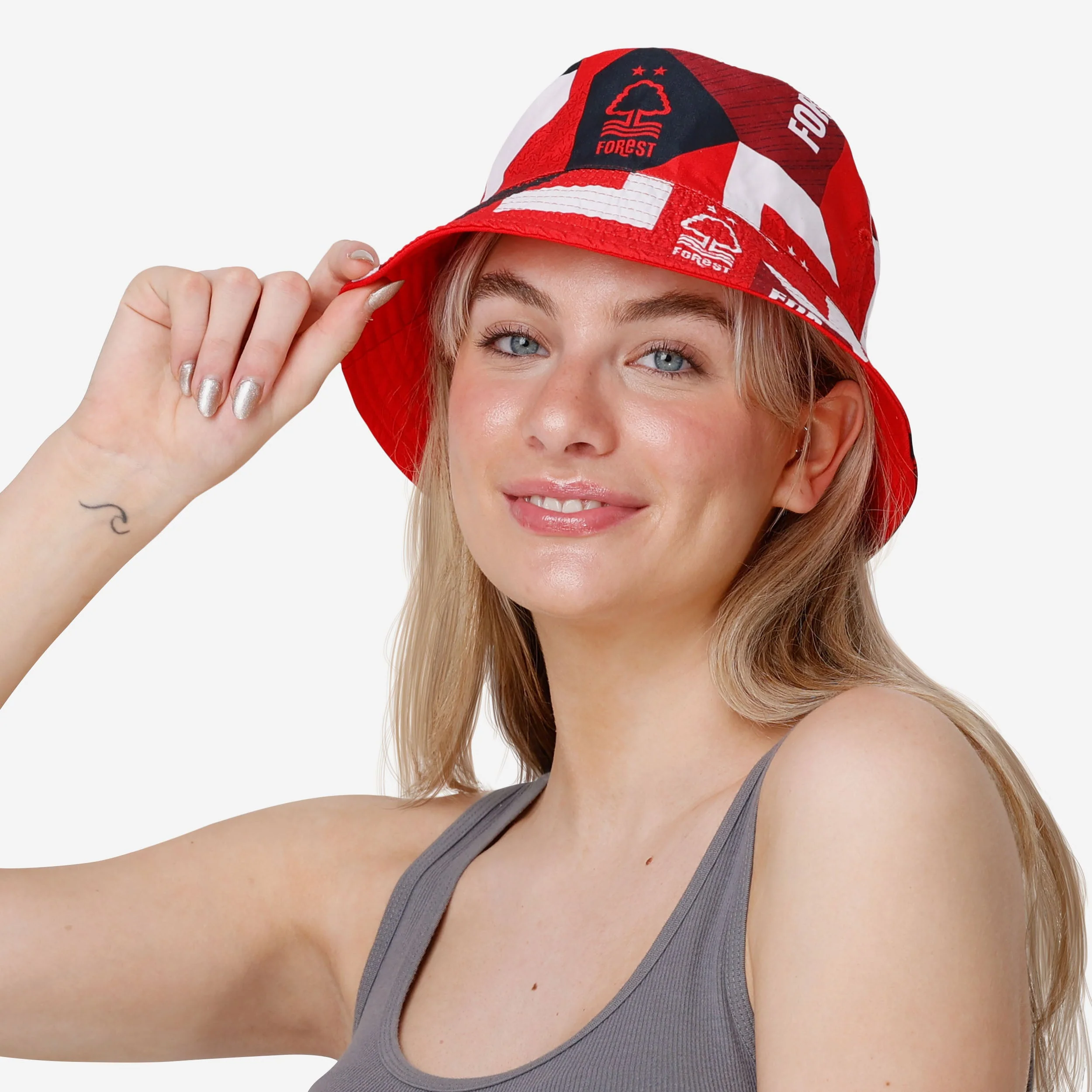 Nottingham Forest FC Geo Reversible Bucket Hat - Image 5