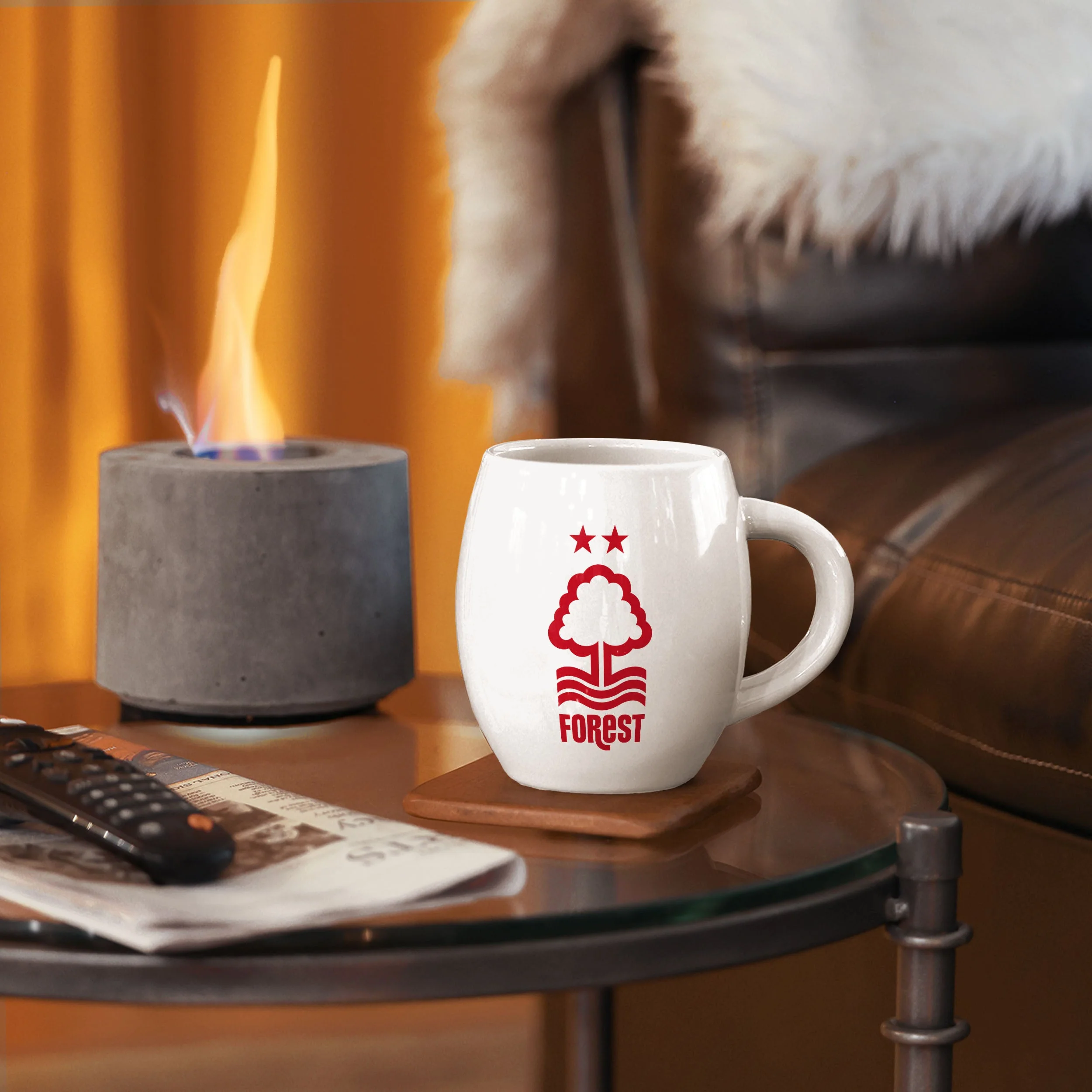 Nottingham Forest FC White Tea Tub Mug - Image 4