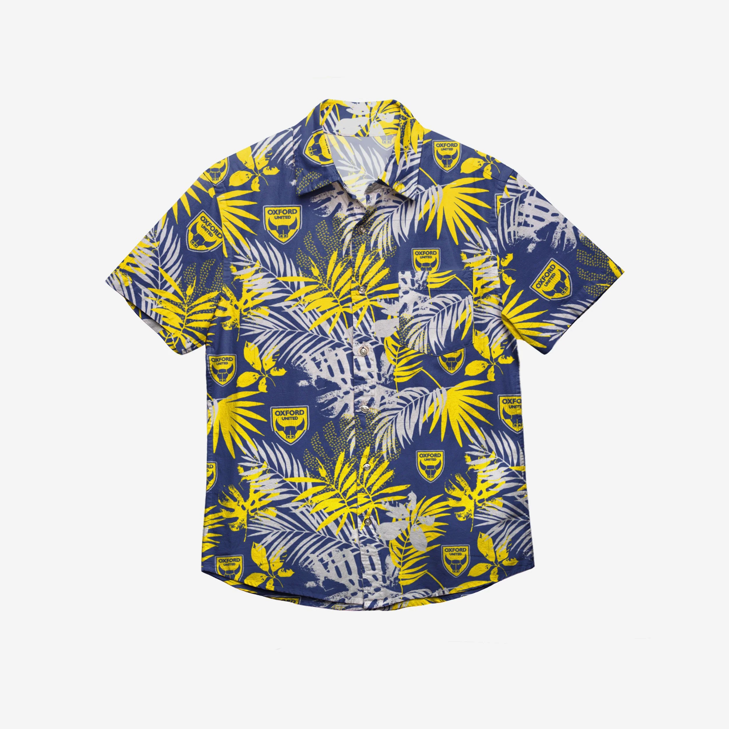 Oxford United FC Floral Button Up Shirt - Image 3