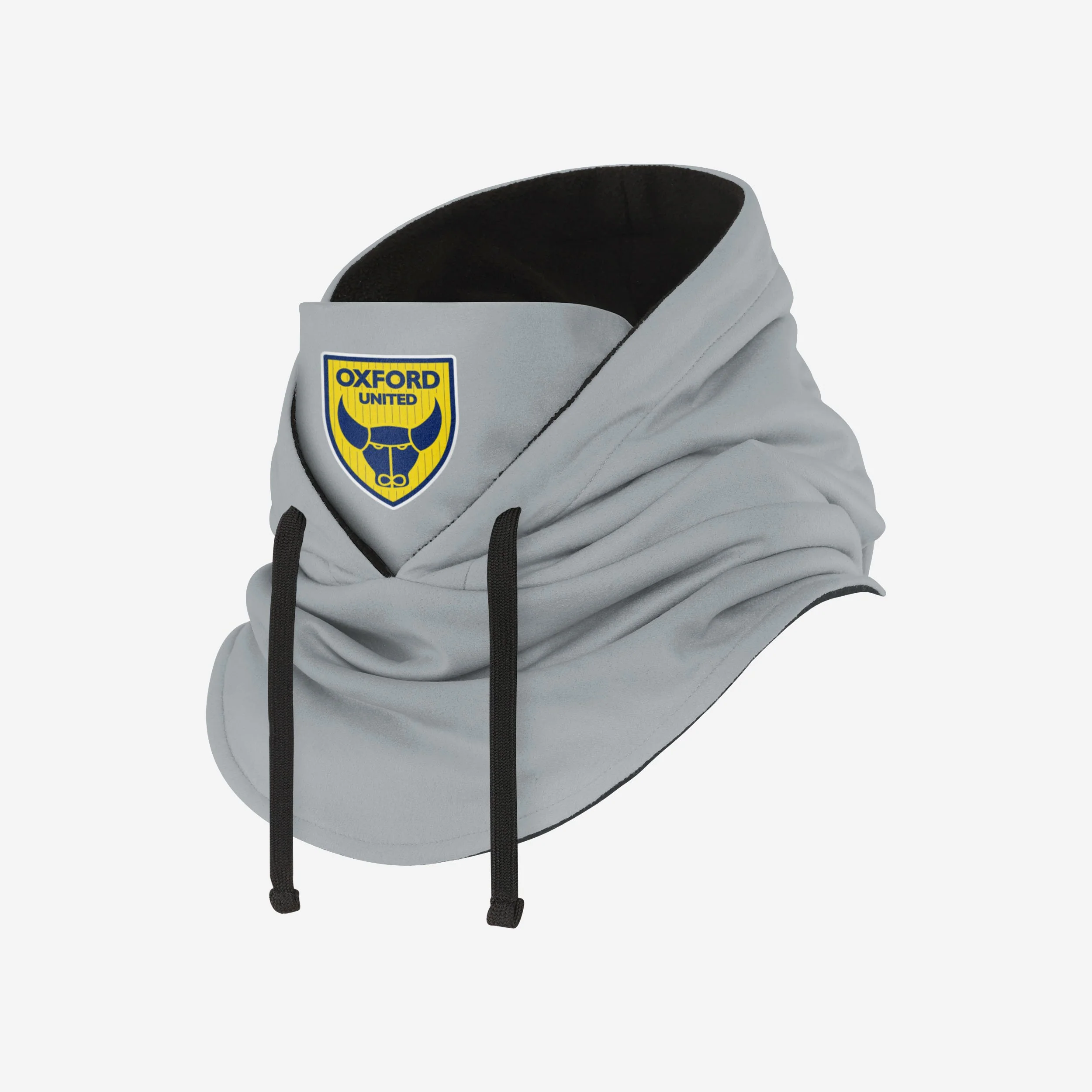 Oxford United FC Grey Drawstring Hooded Snood - Image 2