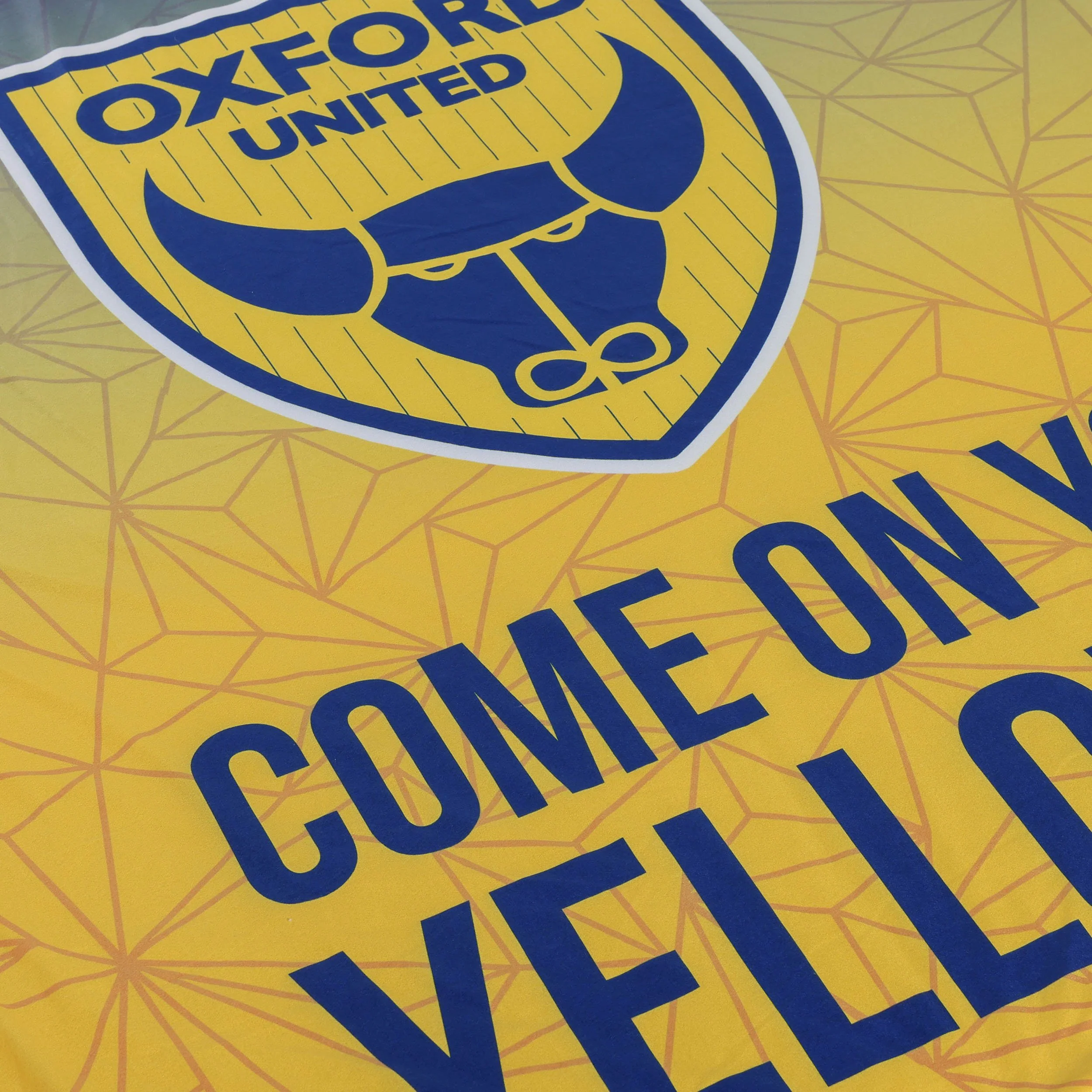 Oxford United FC Slogan Sherpa Plush Throw Blanket - Image 5