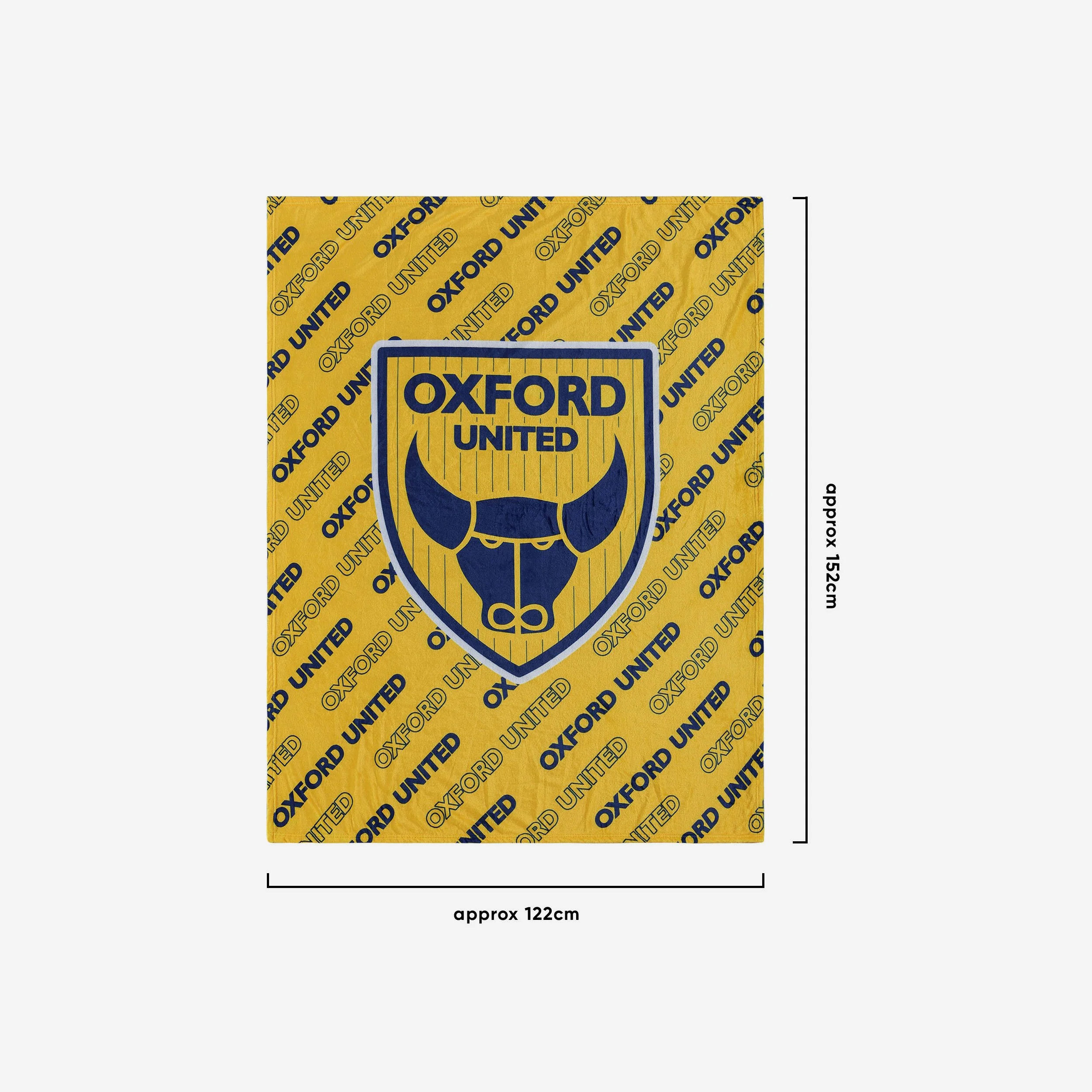 Oxford United FC Supreme Slumber Plush Throw Blanket - Image 3