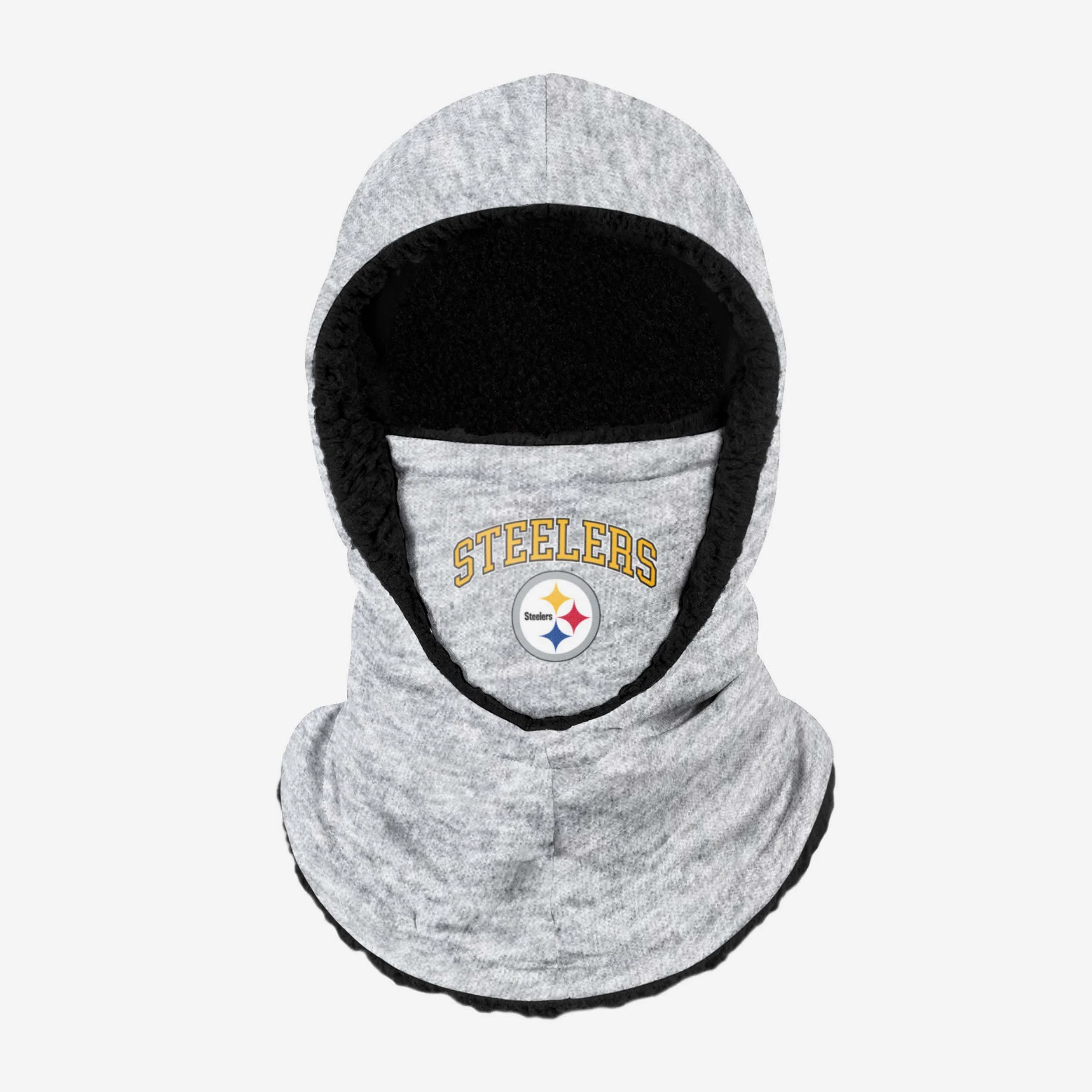 Pittsburgh Steelers Heather Grey Big Logo Hooded Snood