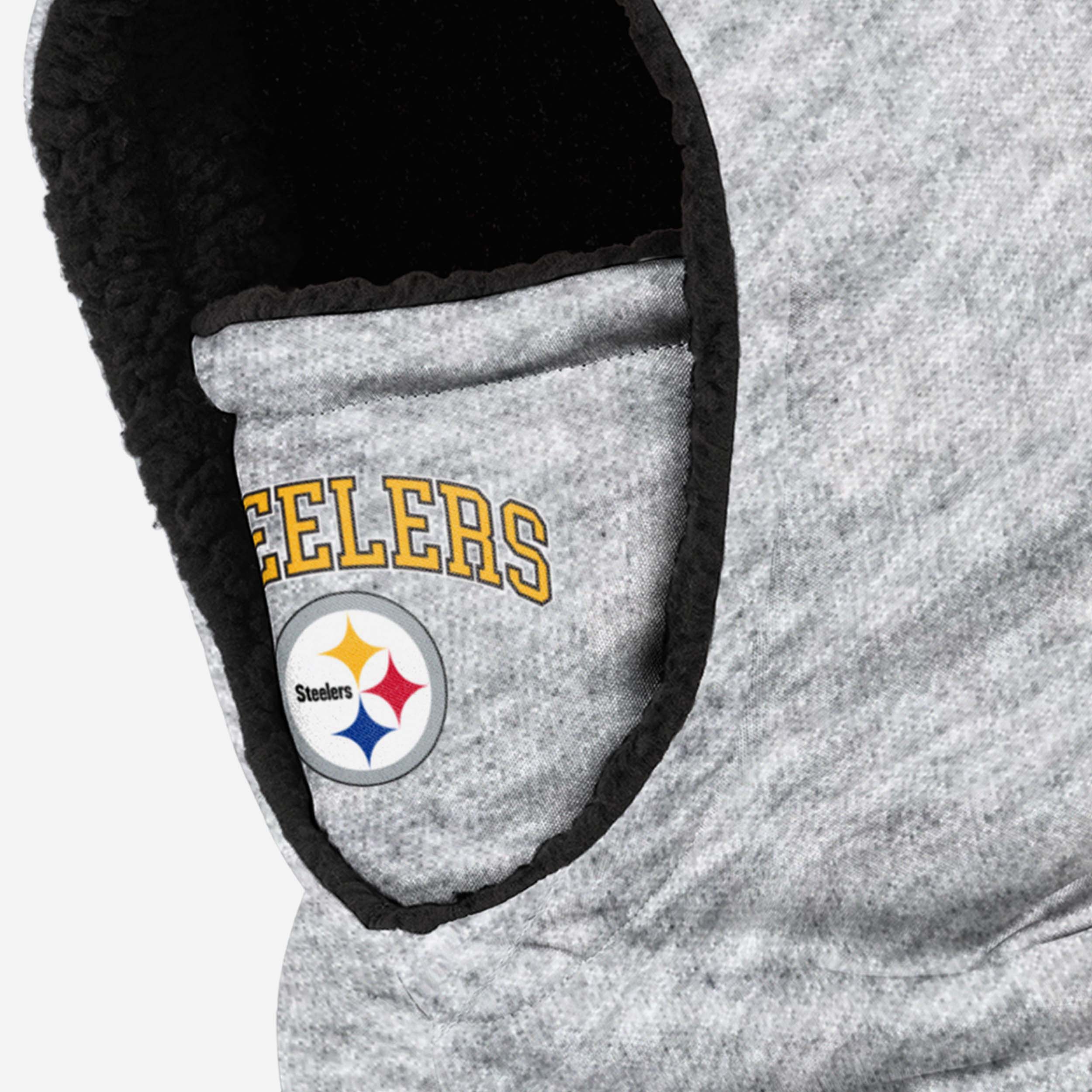 Pittsburgh Steelers Heather Grey Big Logo Hooded Snood - Image 3
