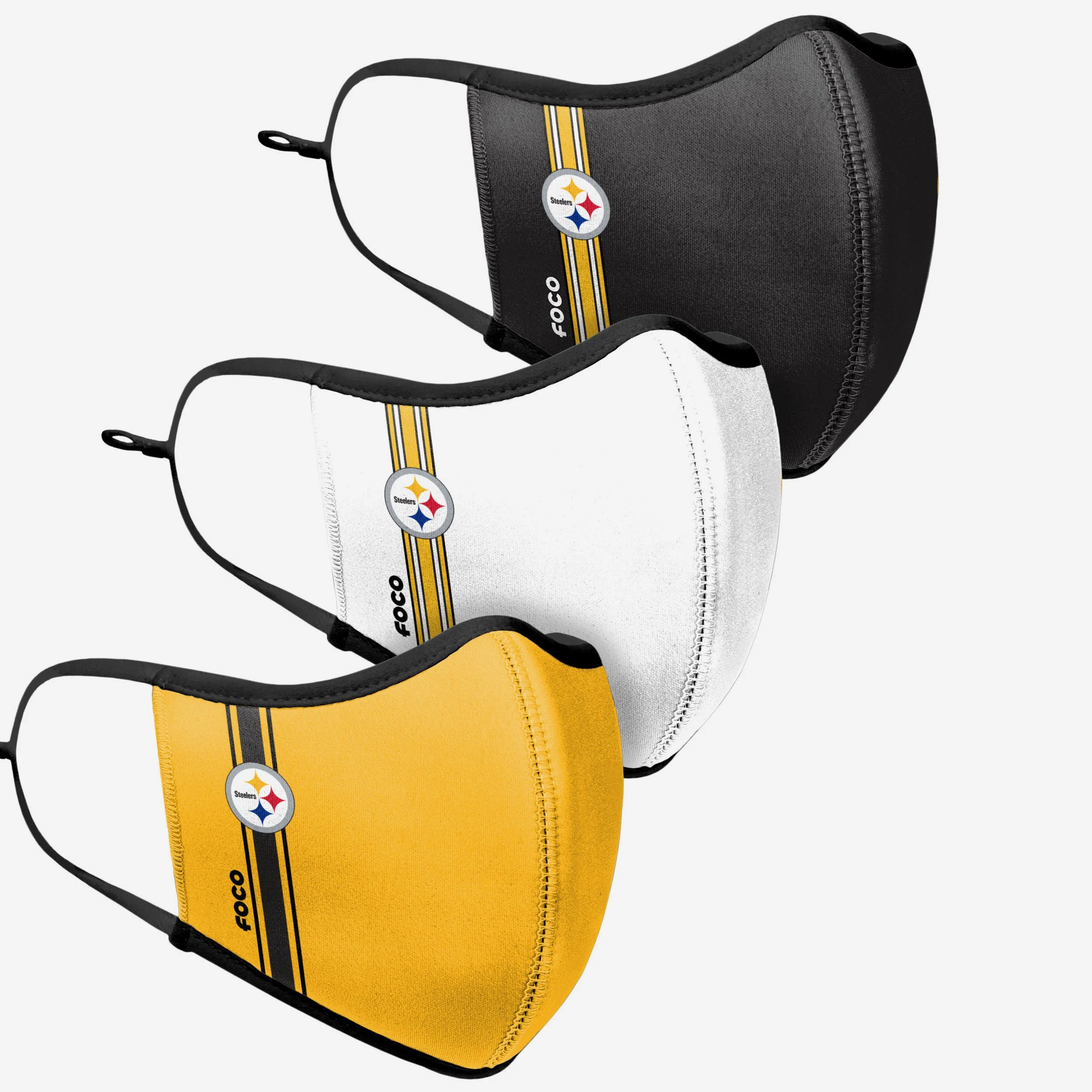 Pittsburgh Steelers Sport 3 Pack Face Cover - Image 3