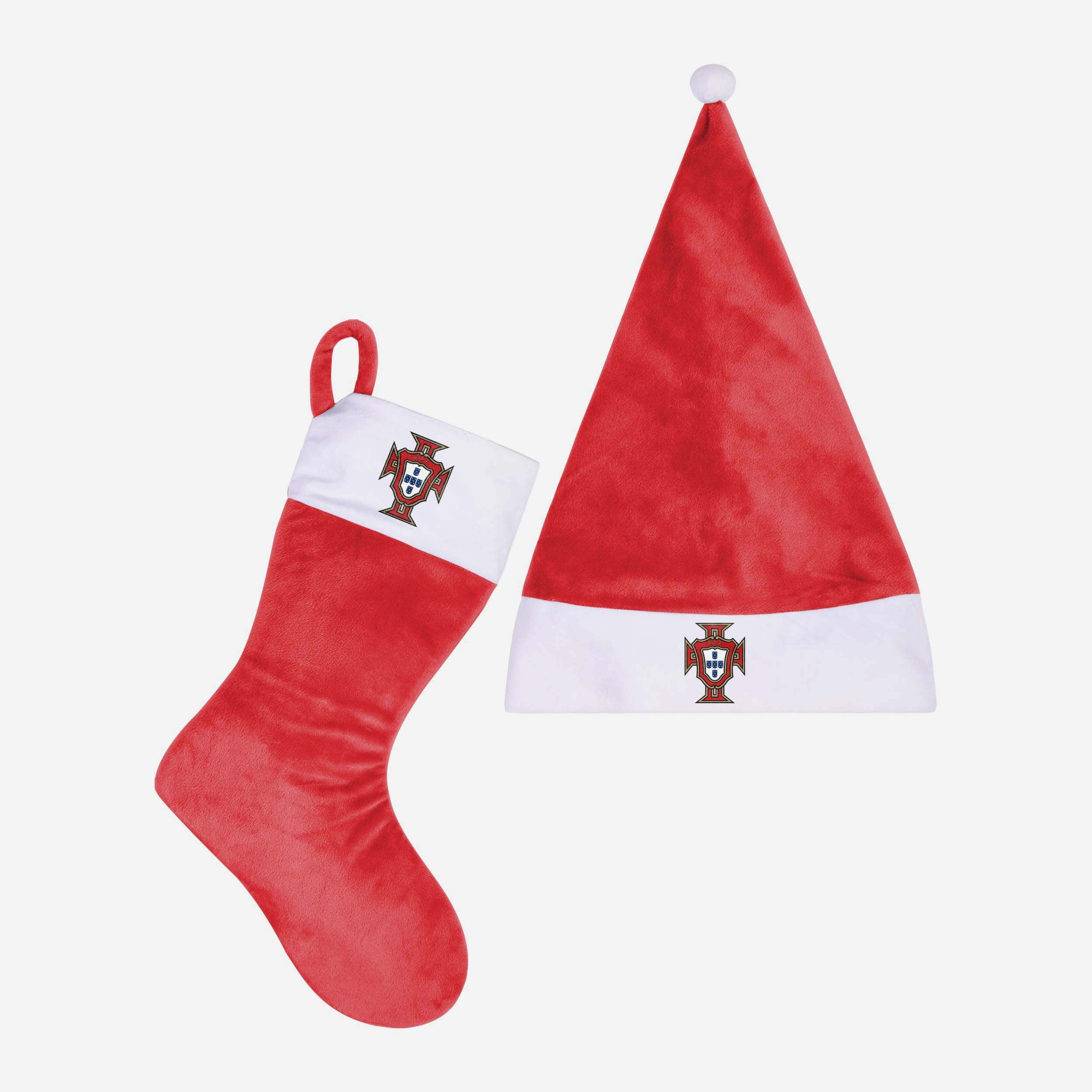 Portugal Santa Hat & Stocking Set