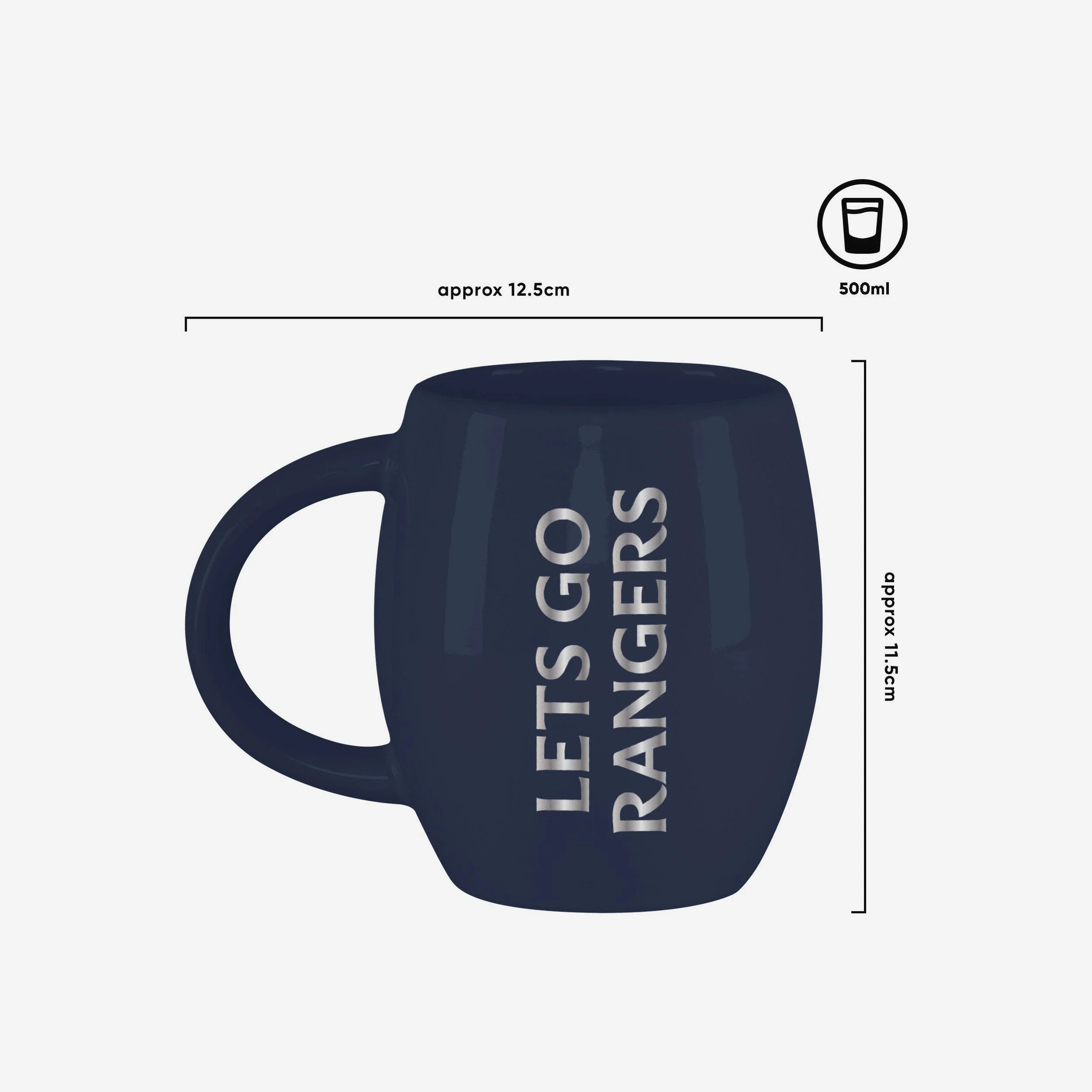 Rangers FC Metallic Slogan Tea Tub Mug - Image 3