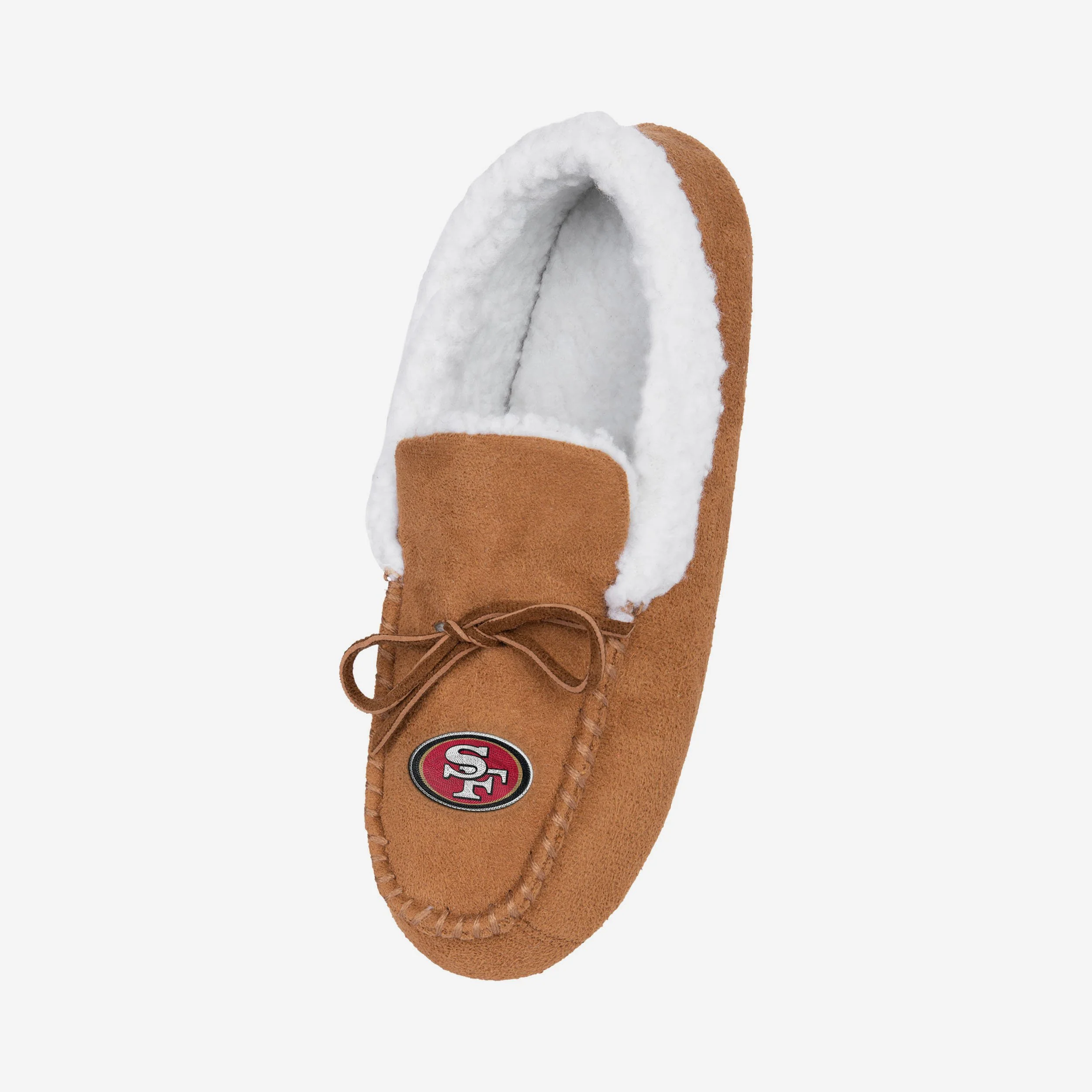 San Francisco 49ers Fur Closed Back Moccasin Slipper - Image 2