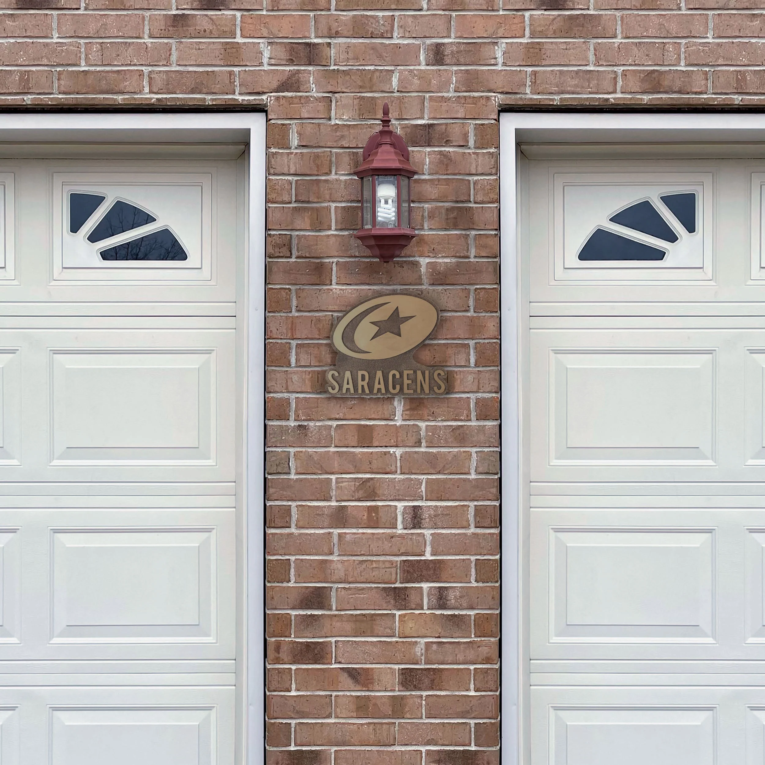 Saracens Bronze Effect Wall Sign - Image 2