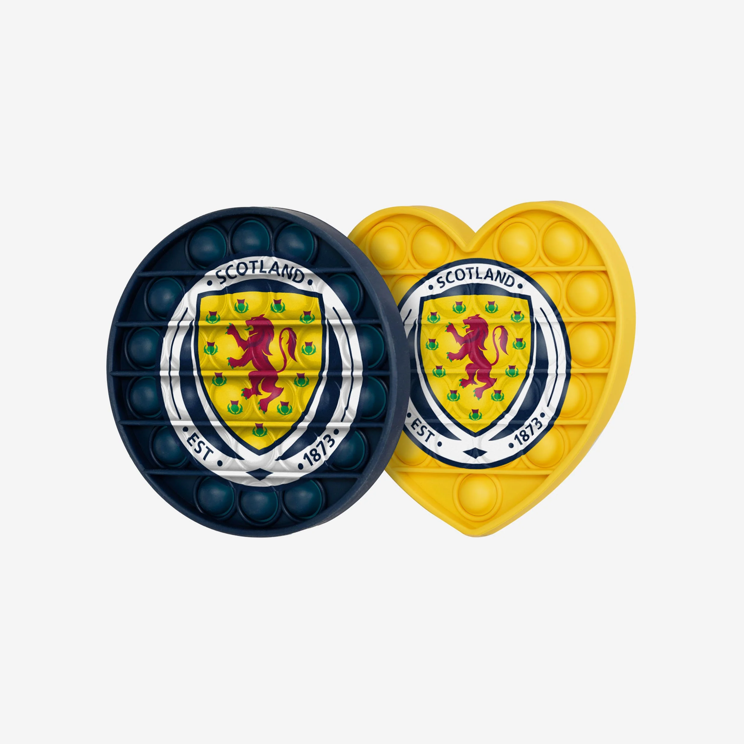 Scotland 2 Pack Circle & Heart Push-Itz Fidget