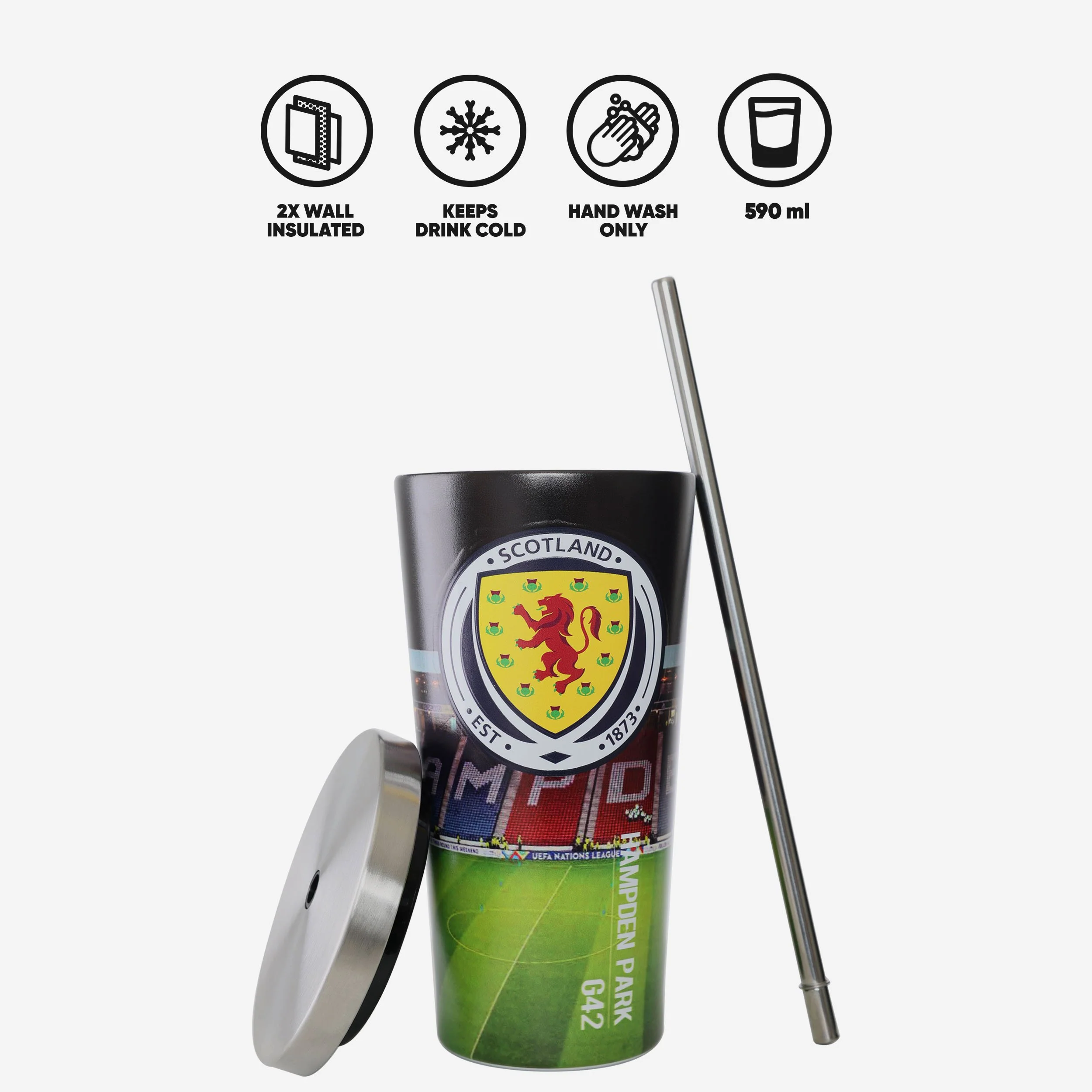 Scotland Digital Print Stadium Cup And Straw - Image 2