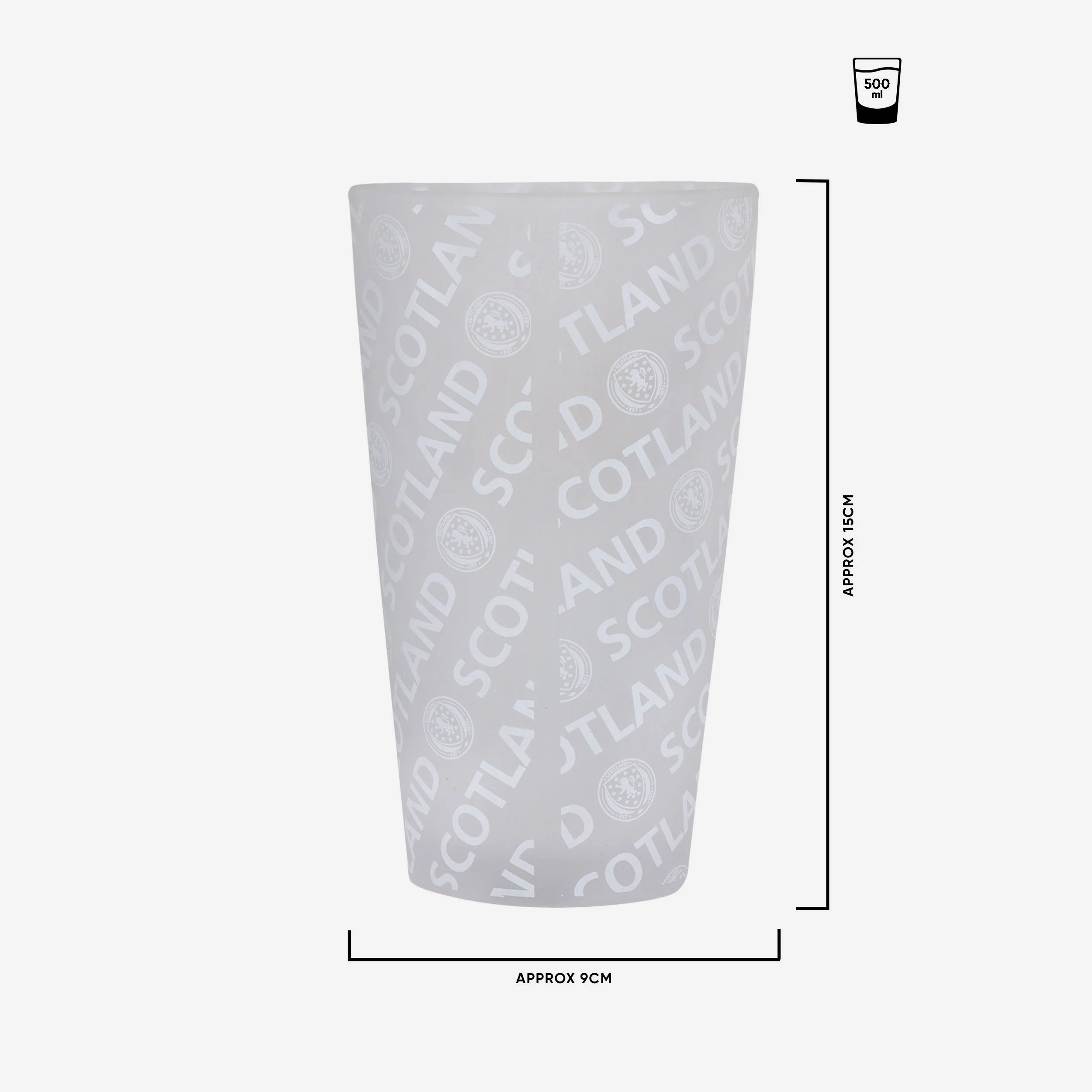 Scotland Frosted Tumbler Glass - Image 2
