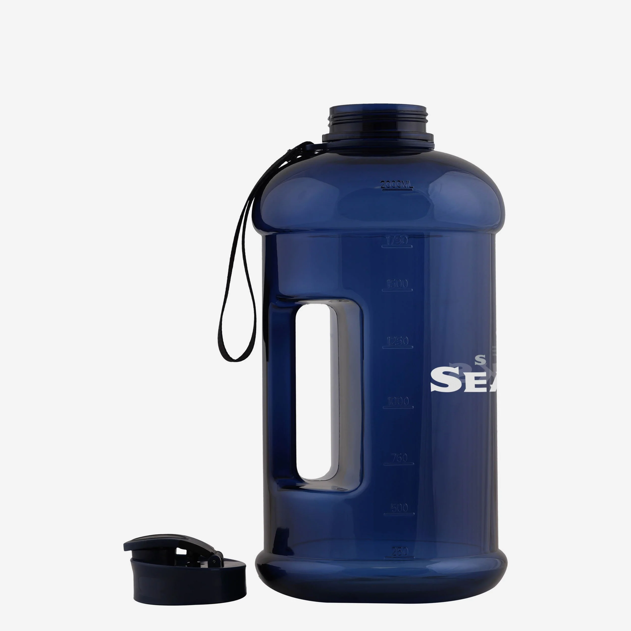 Seattle Seahawks 2000 mL Clear Sports Bottle - Image 3