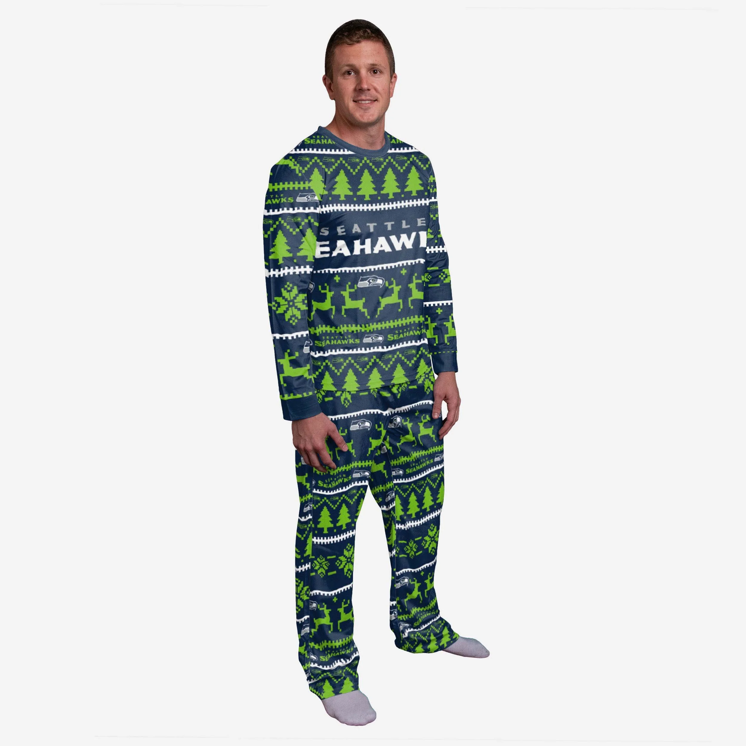 Seattle Seahawks Family Holiday Pyjamas