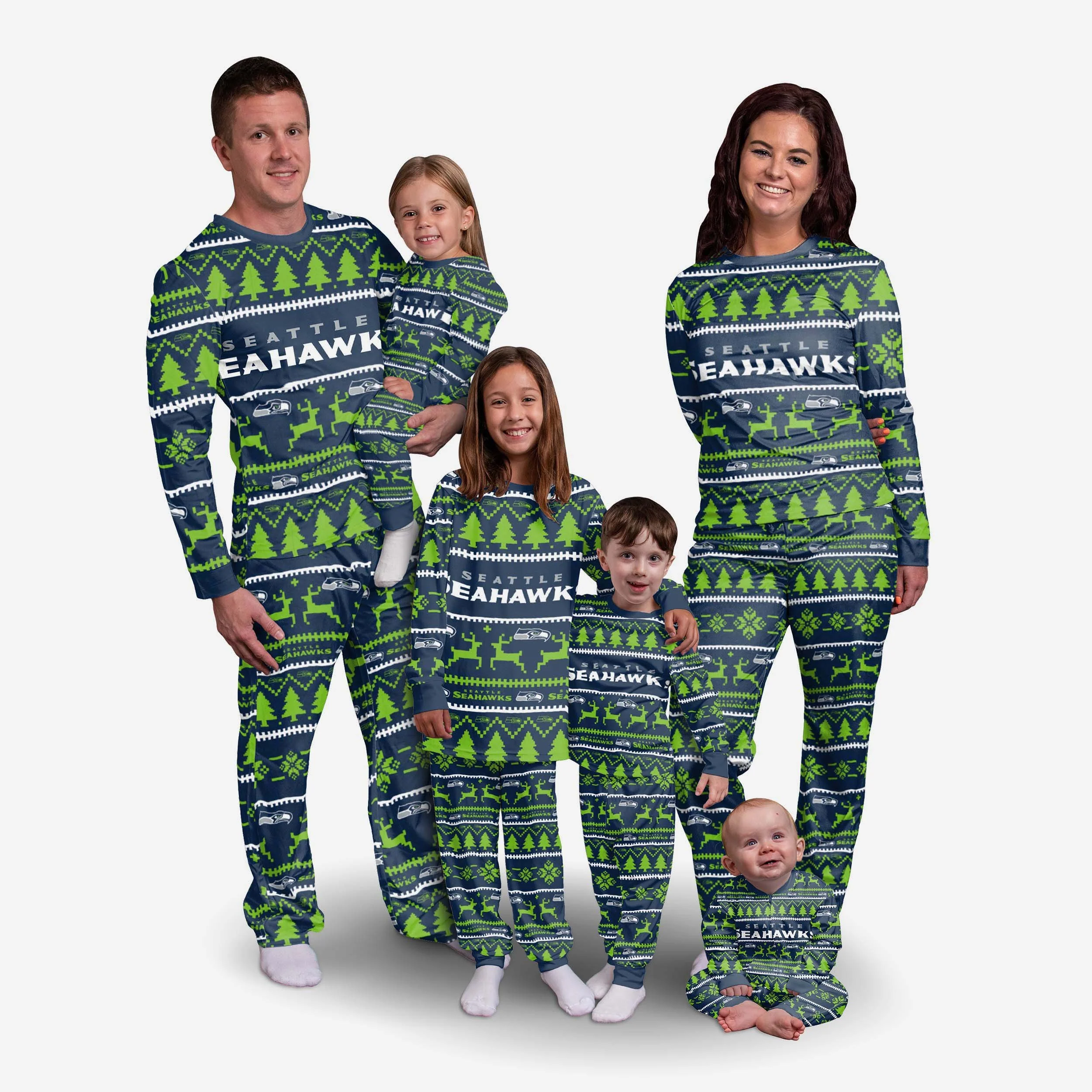 Seattle Seahawks Family Holiday Pyjamas - Image 3