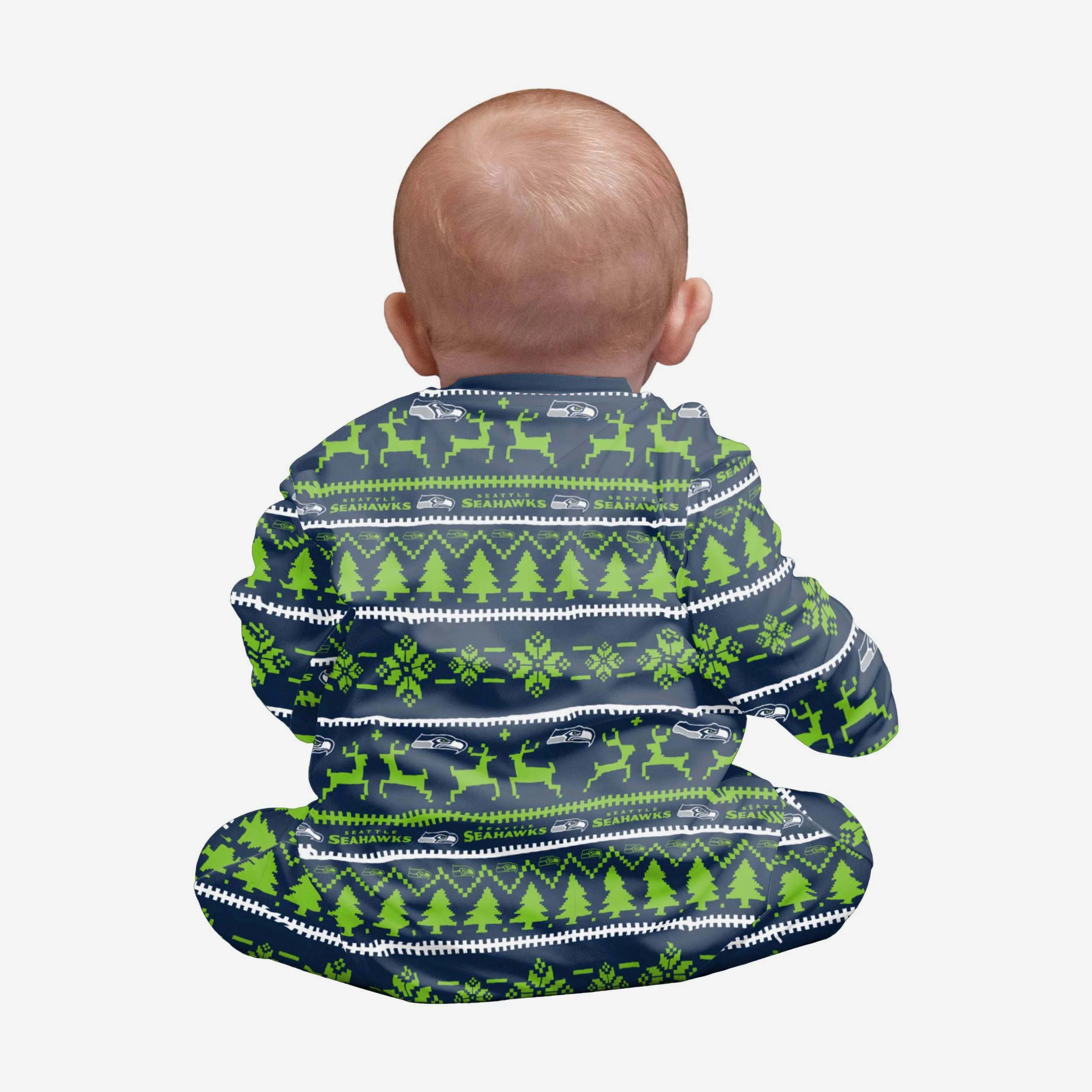 Seattle Seahawks Infant Family Holiday Pyjamas - Image 2