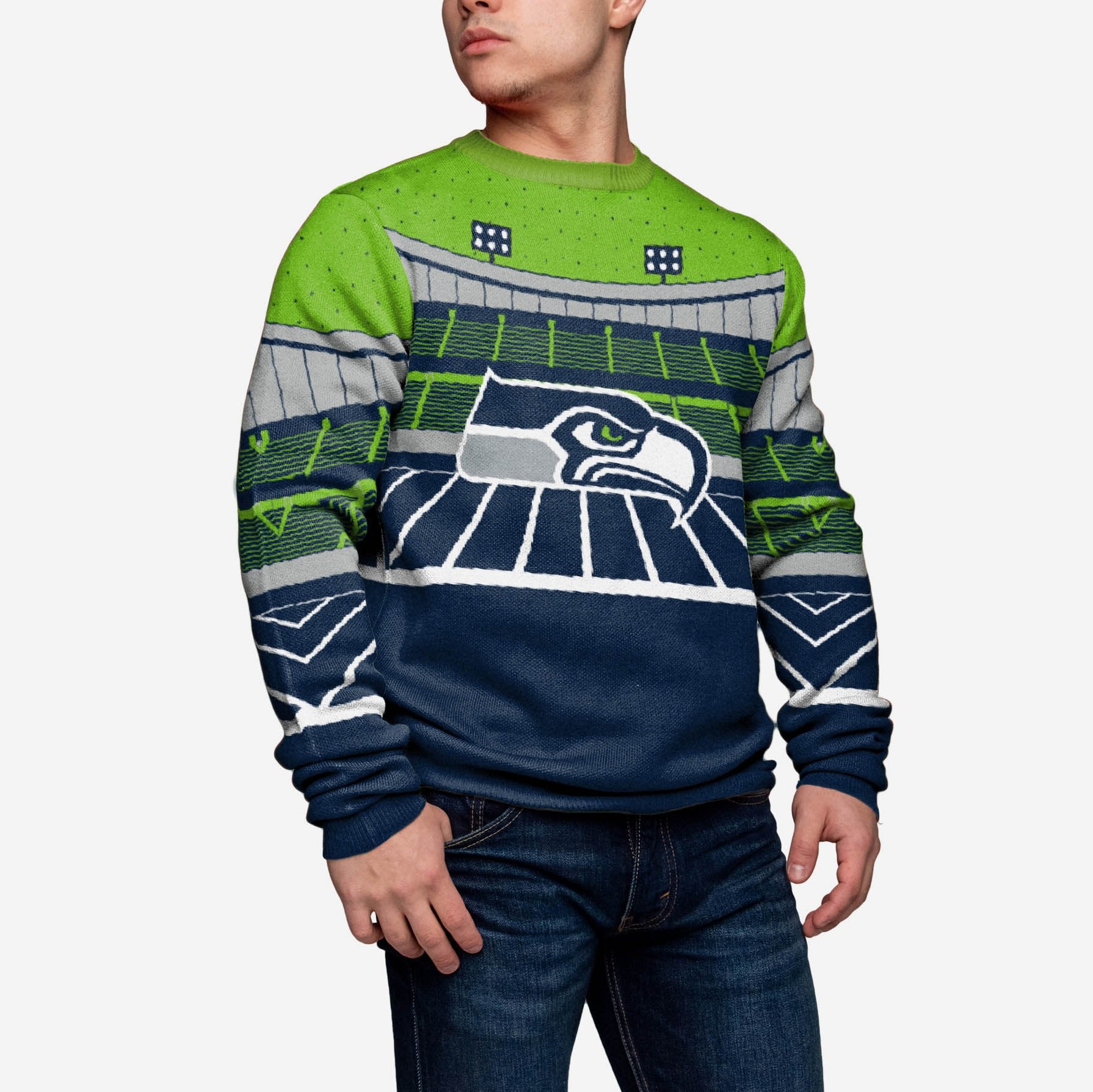 Seattle Seahawks Light Up Bluetooth Sweater