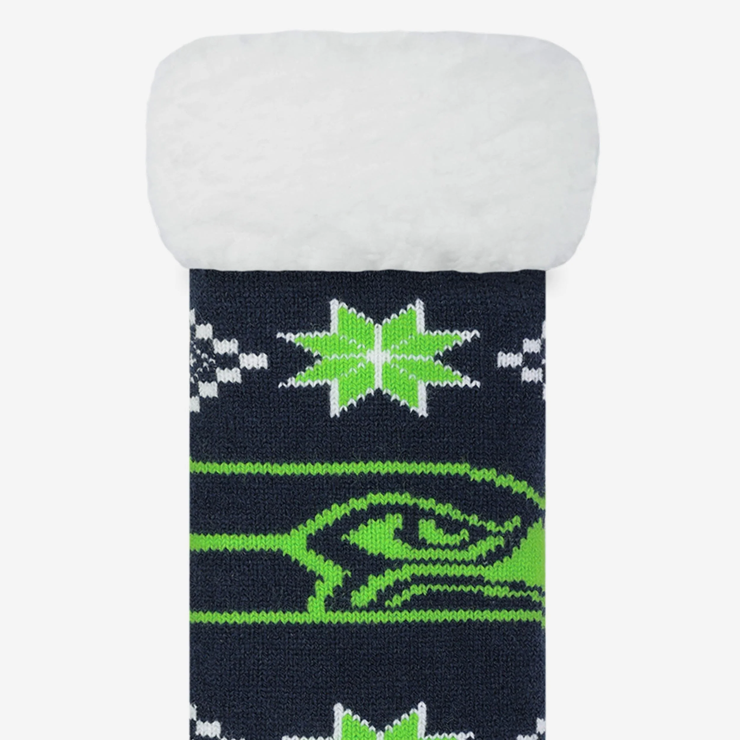Seattle Seahawks Ugly Footy Slipper Socks - Image 3
