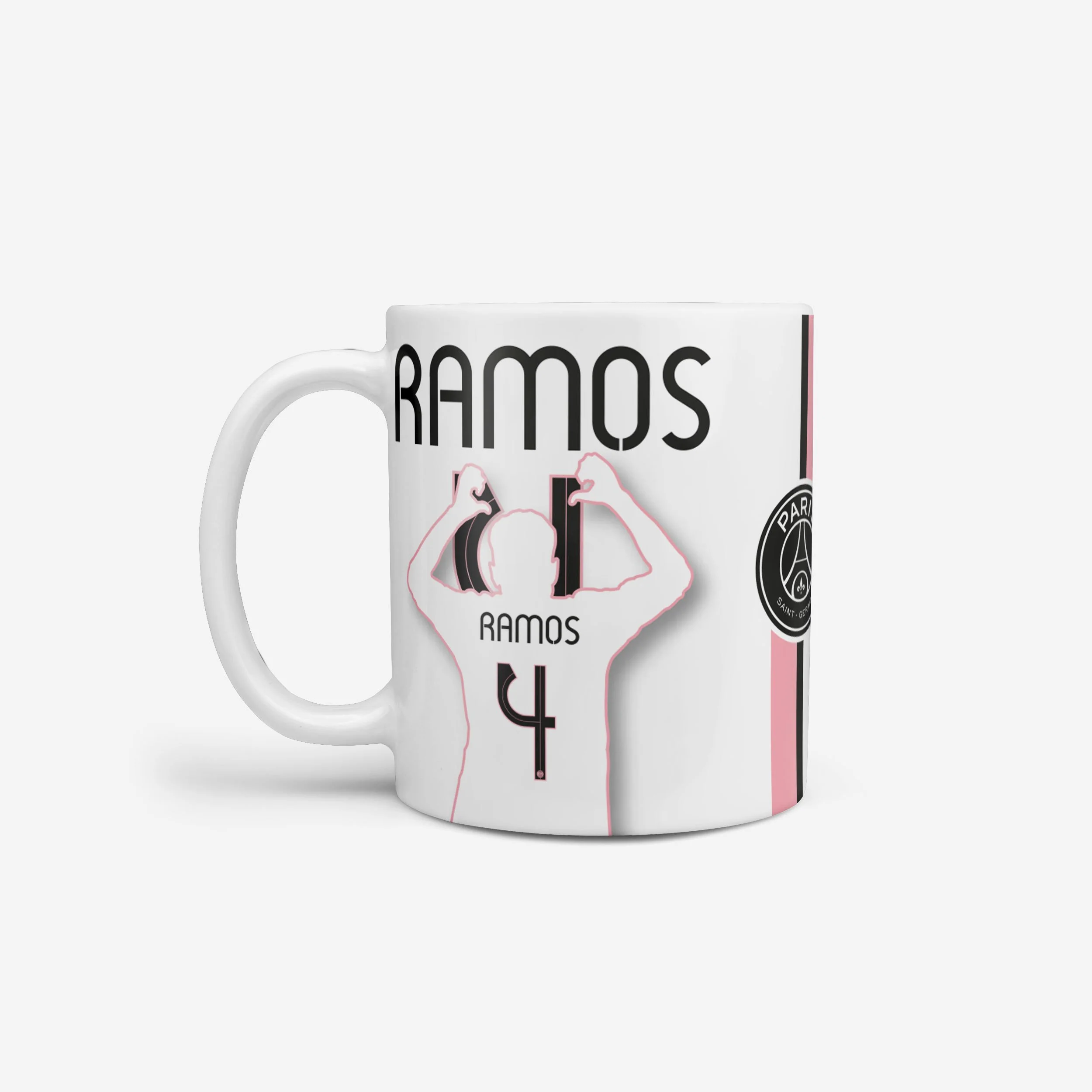 Sergio Ramos Paris Saint-Germain FC Silhouette Mug