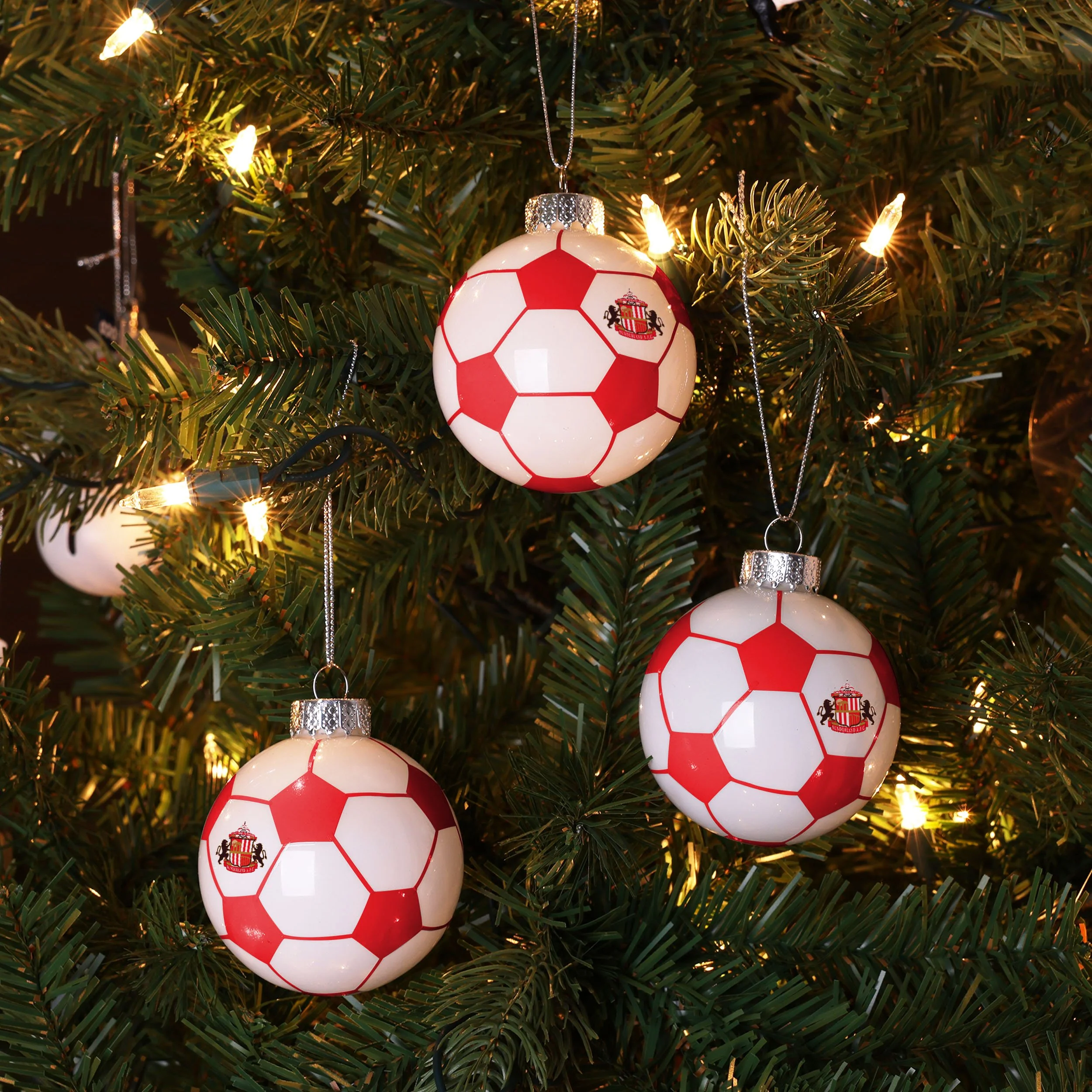 Sunderland AFC 3 Pack Football Ornament - Image 3
