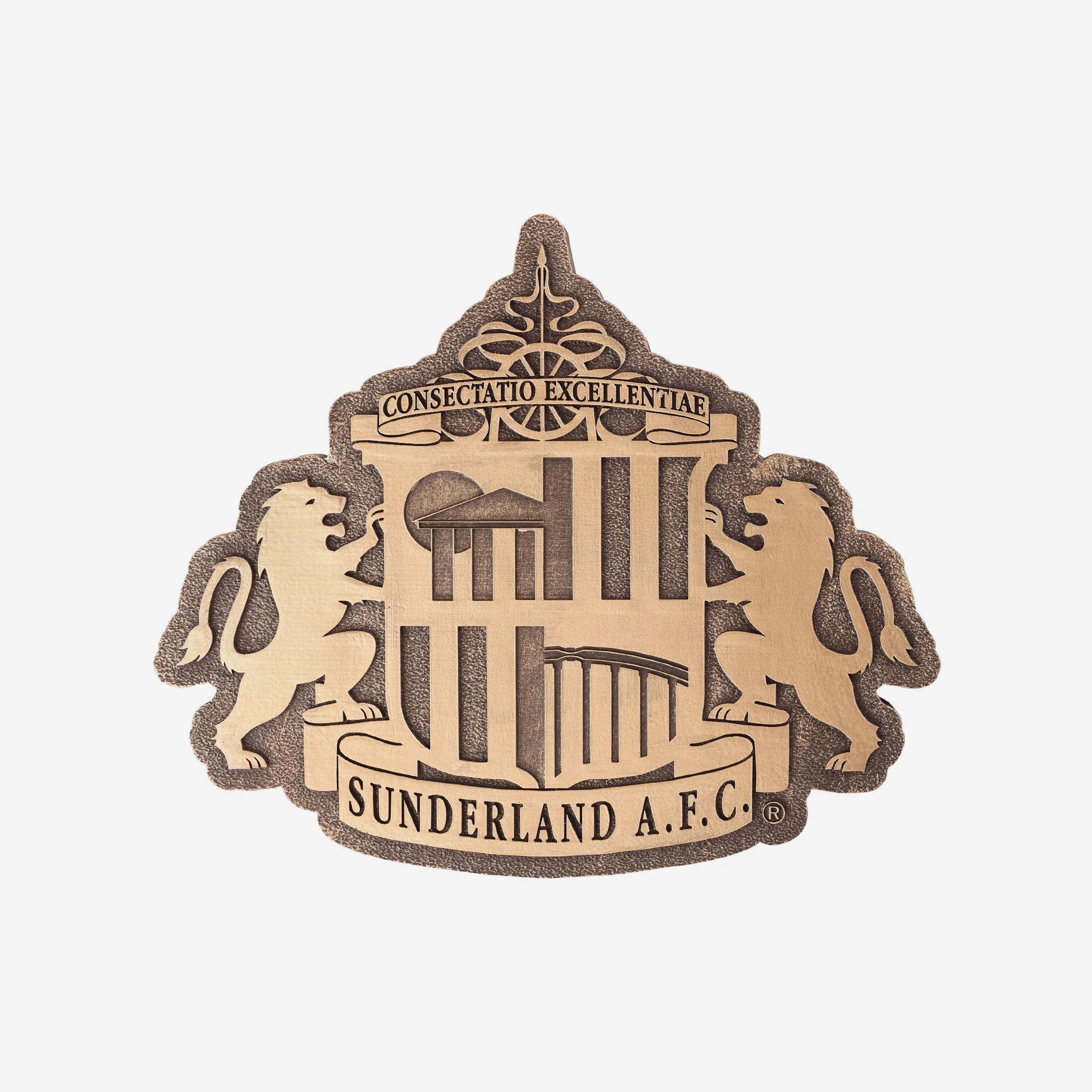Sunderland AFC Bronze Effect Wall Sign