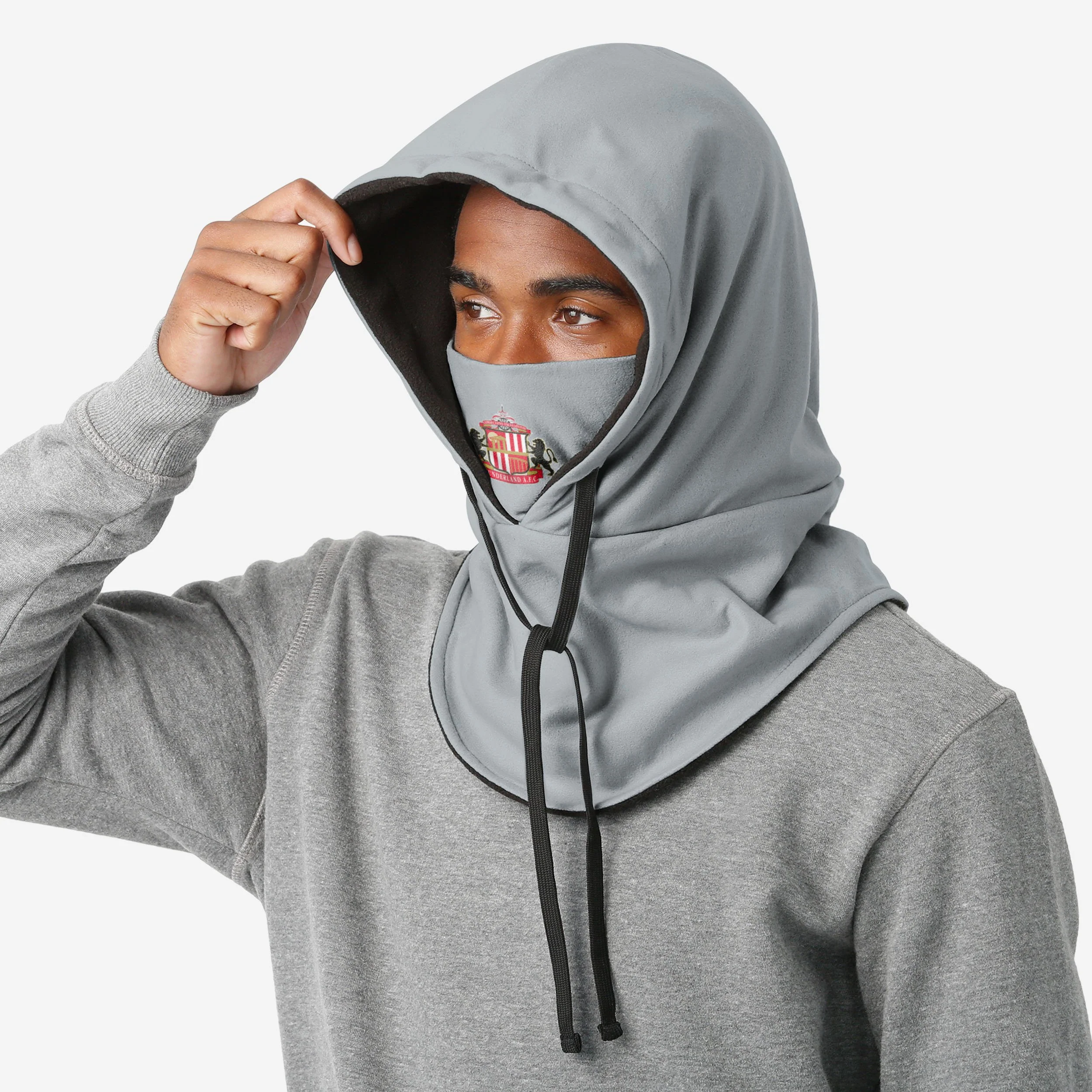 Sunderland AFC Grey Drawstring Hooded Snood - Image 3