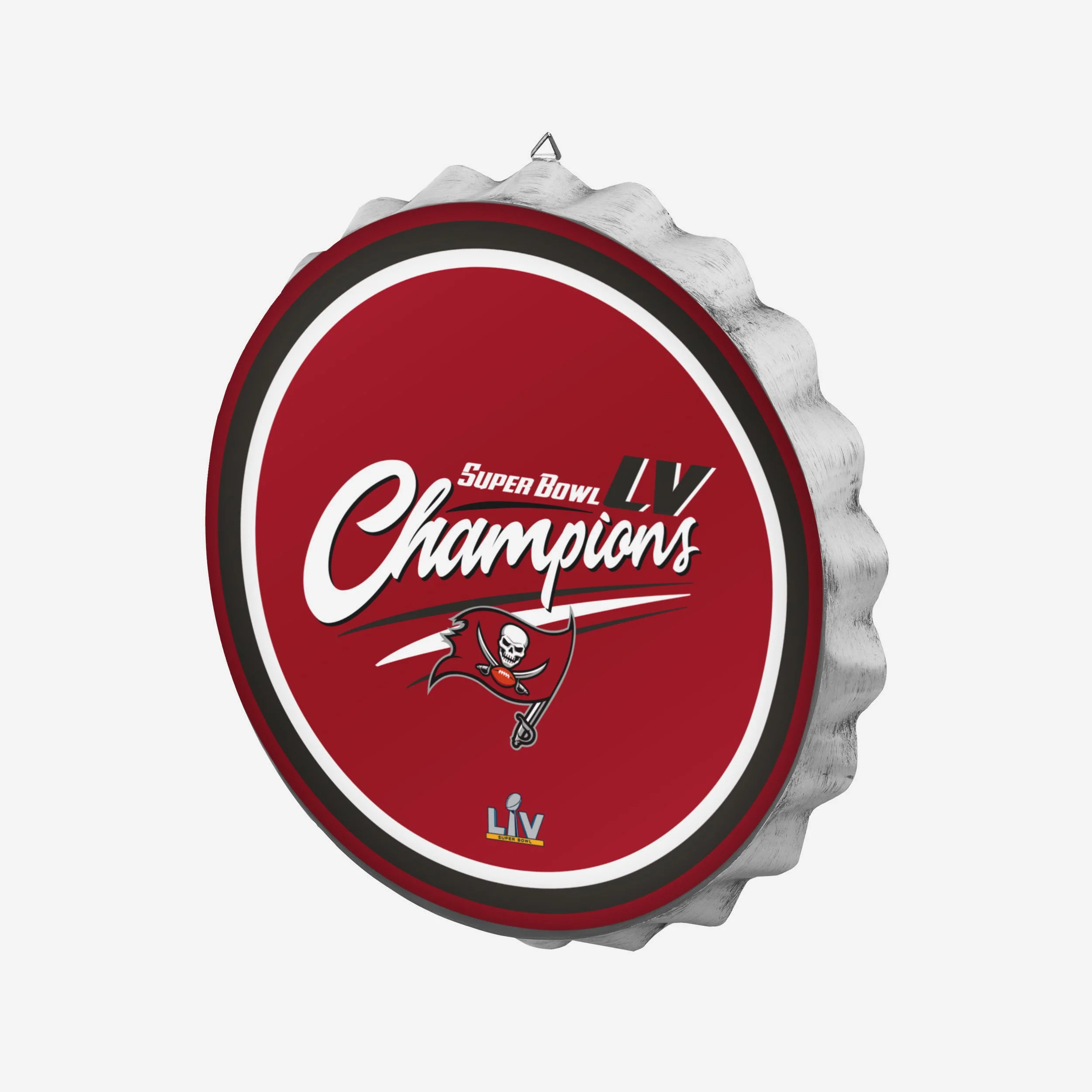Tampa Bay Buccaneers Super Bowl LV Champions Bottlecap Wall Sign - Image 2