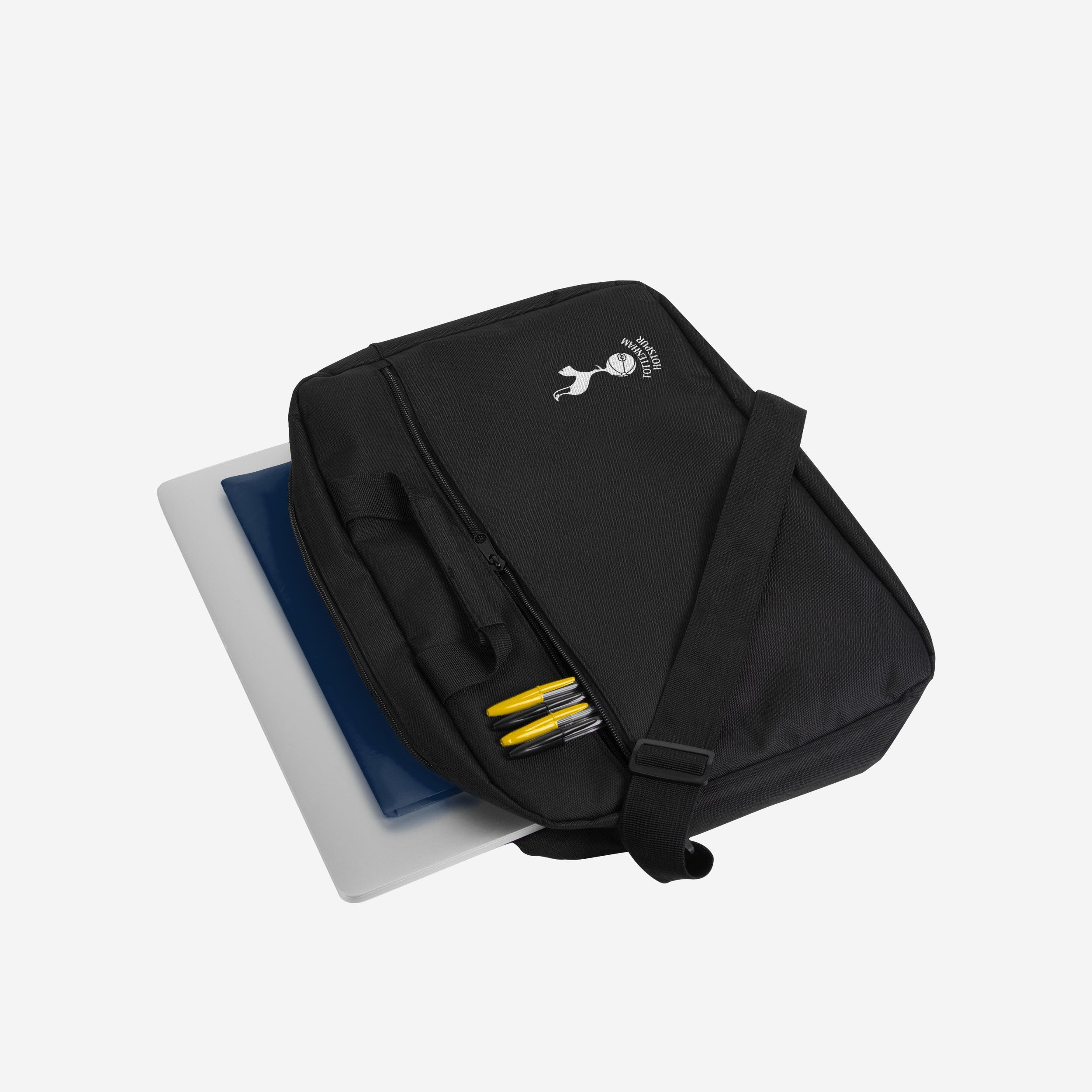 Tottenham Hotspur Black Recycled Messenger Bag - Image 2