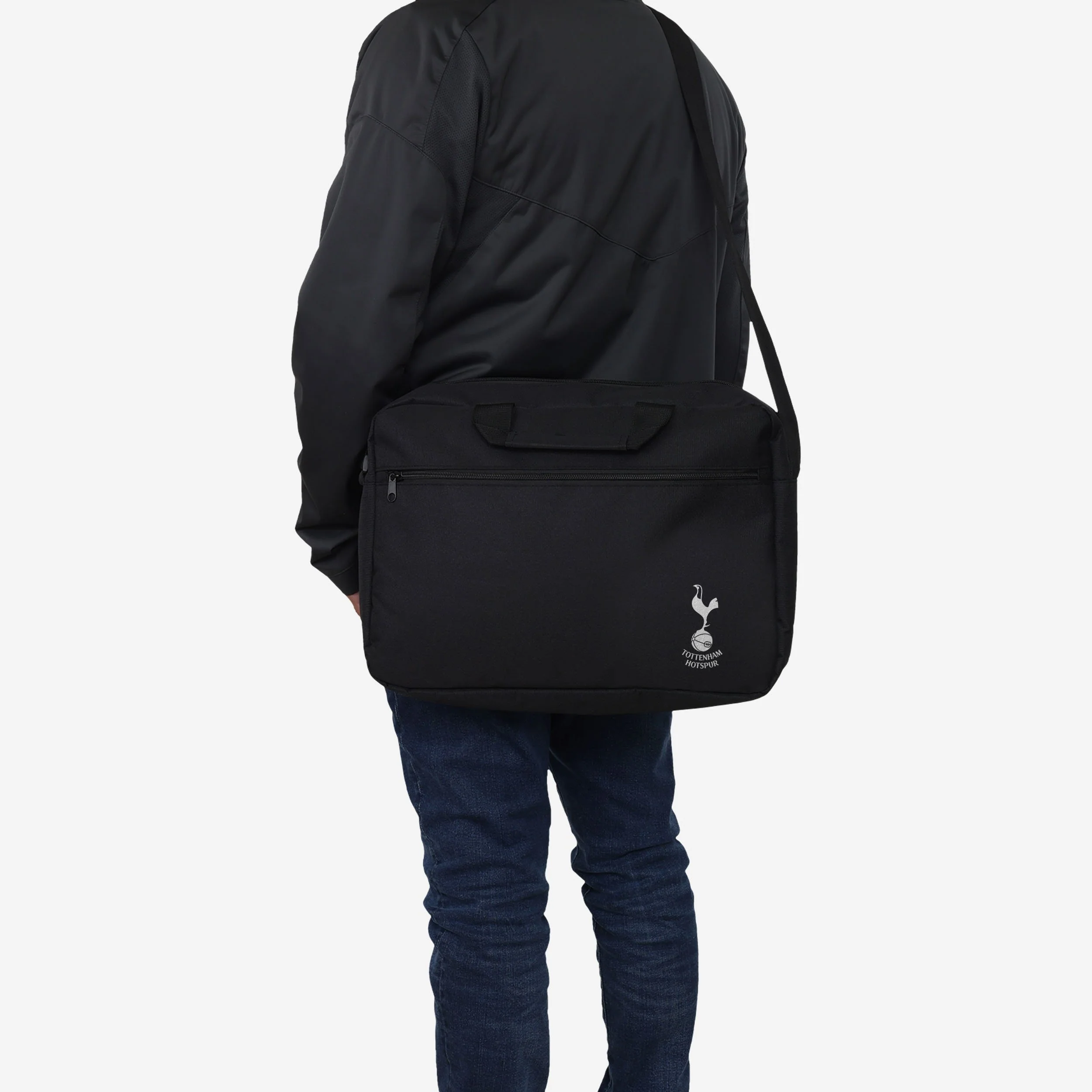 Tottenham Hotspur Black Recycled Messenger Bag - Image 3