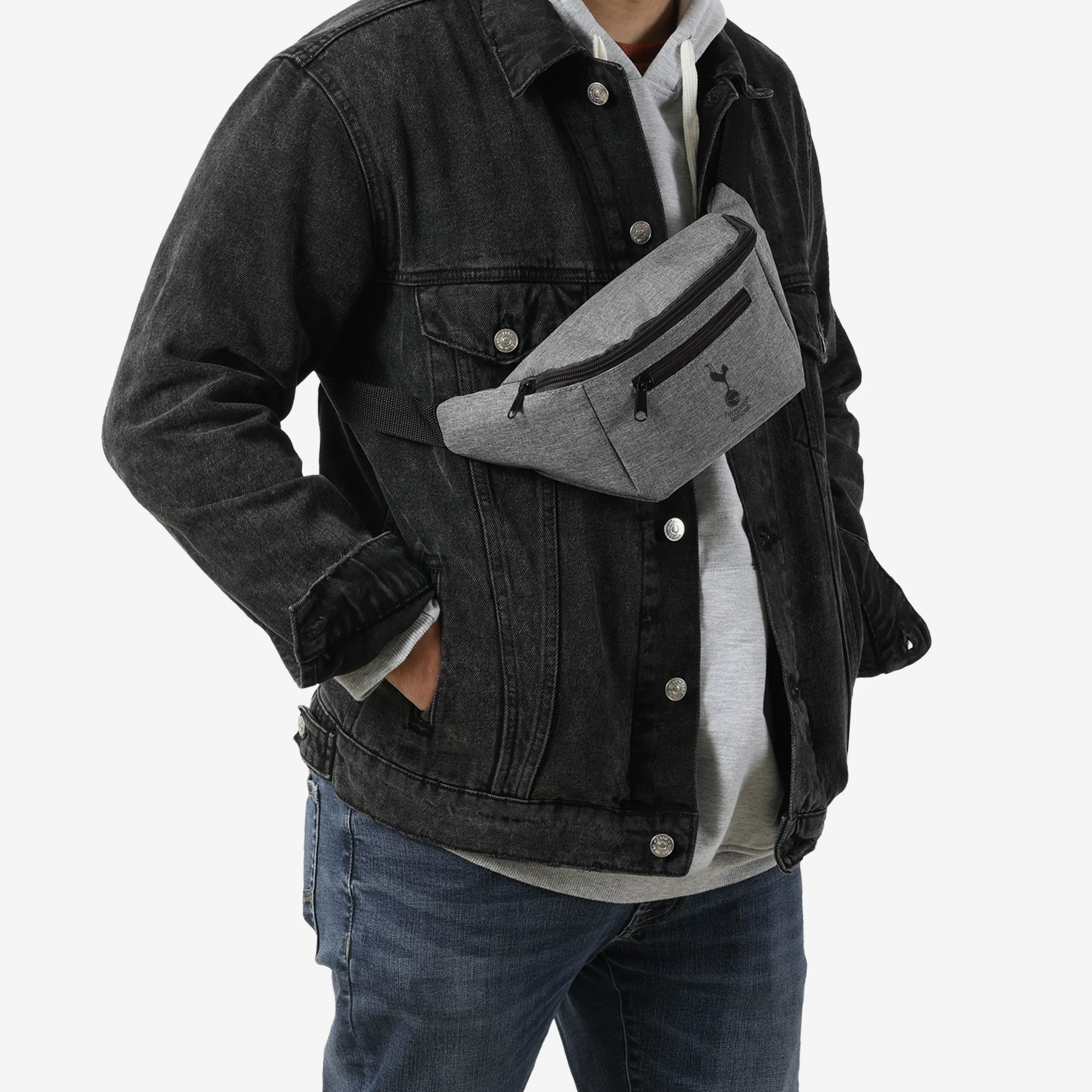 Tottenham Hotspur Grey Bum Bag - Image 2
