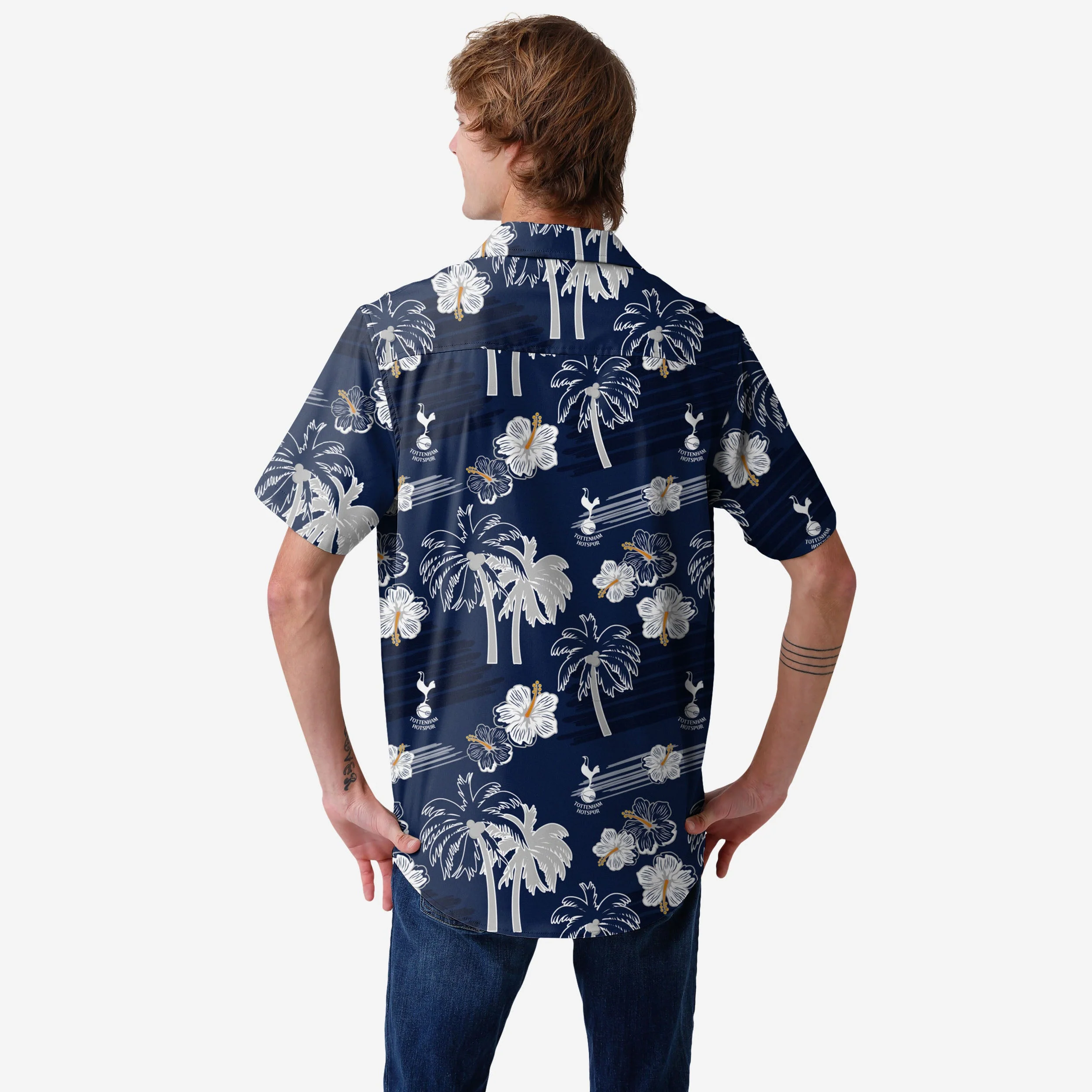Tottenham Hotspur Islander Tropical Button Up Shirt - Image 2