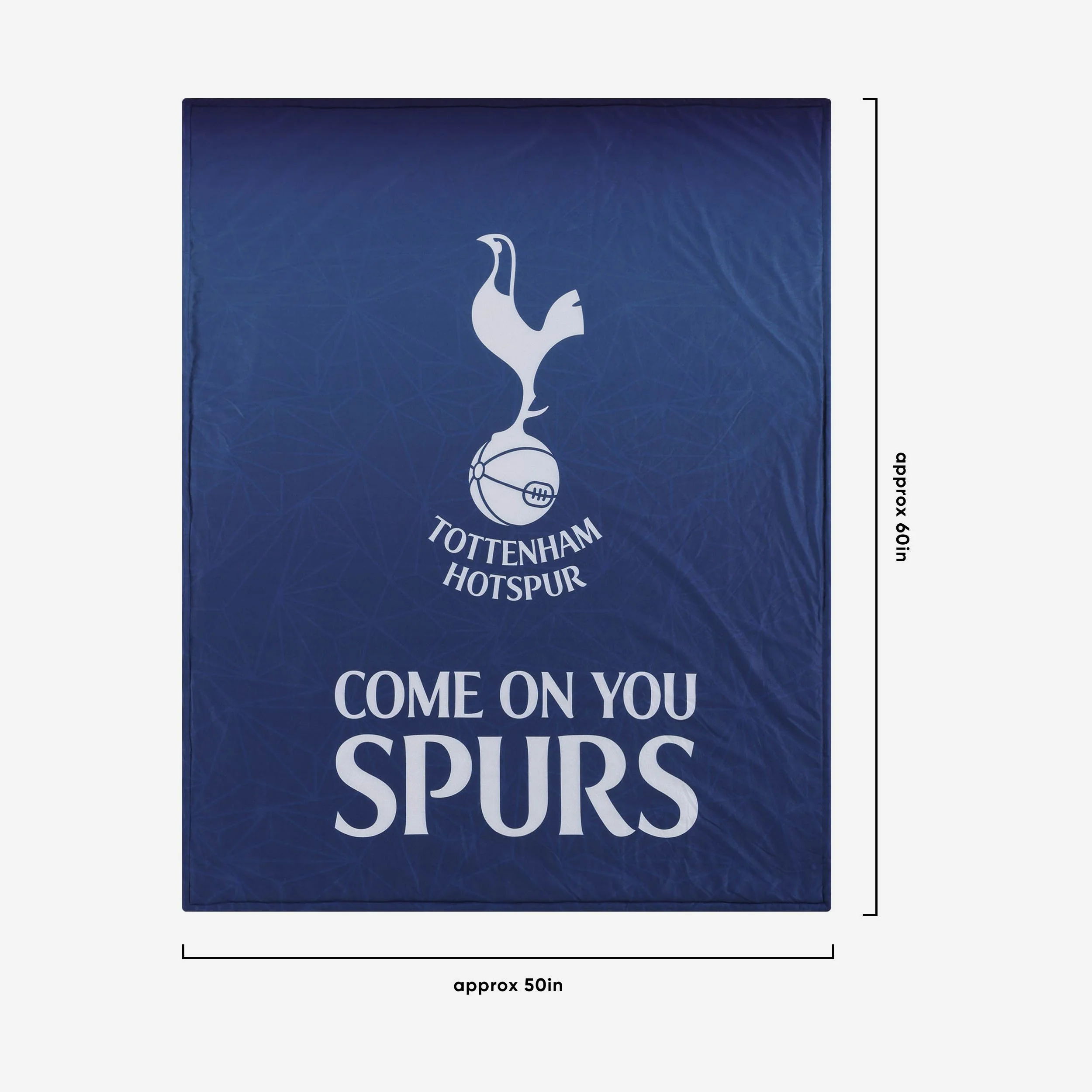 Tottenham Hotspur Slogan Sherpa Plush Throw Blanket - Image 3