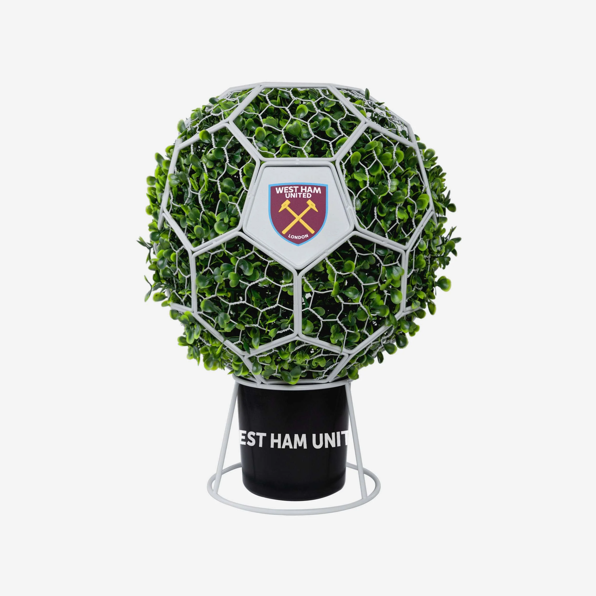 West Ham United FC Ball Topiary Frame With Leaves