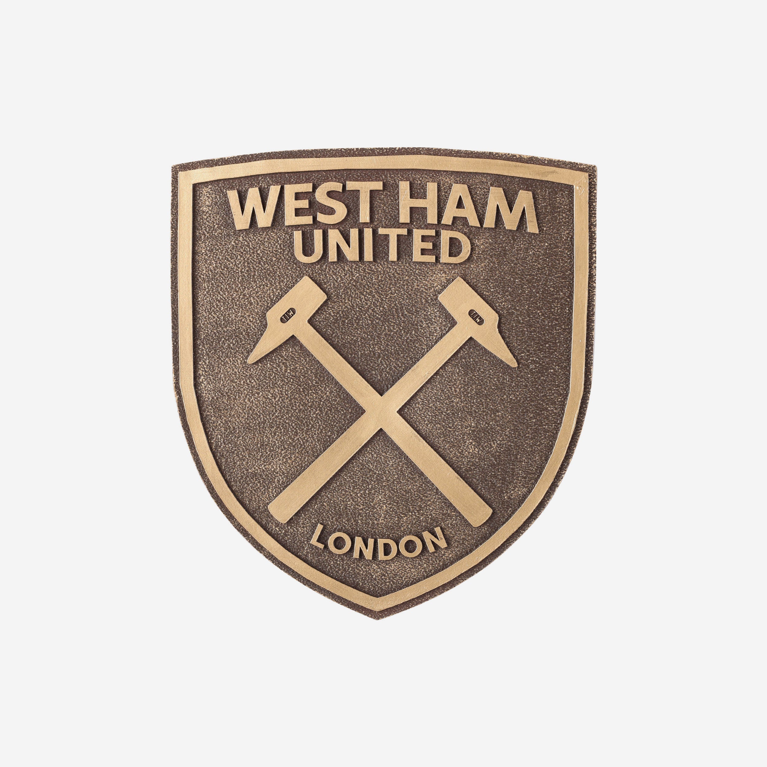 West Ham United FC Bronze Effect Wall Sign