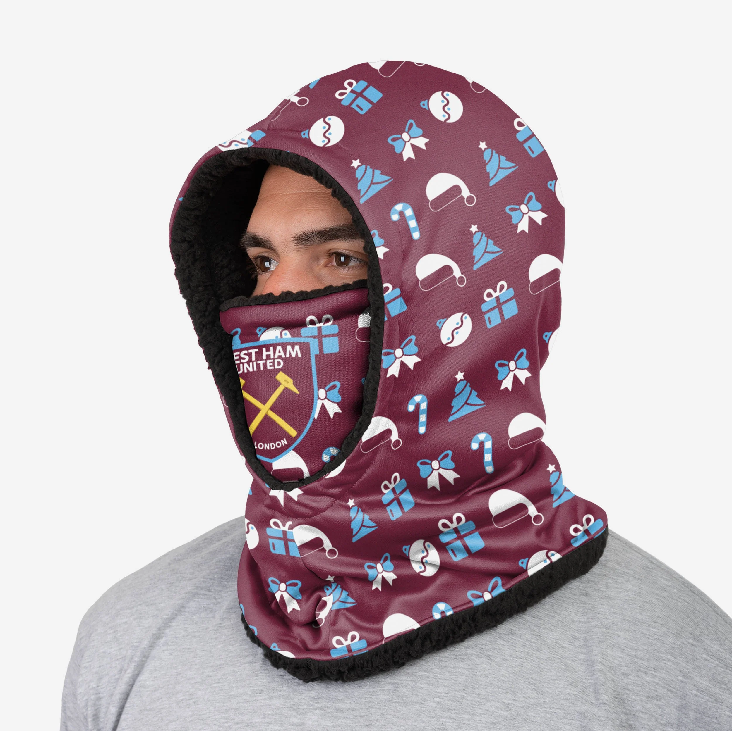 West Ham United FC Christmas Hooded Snood - Image 2