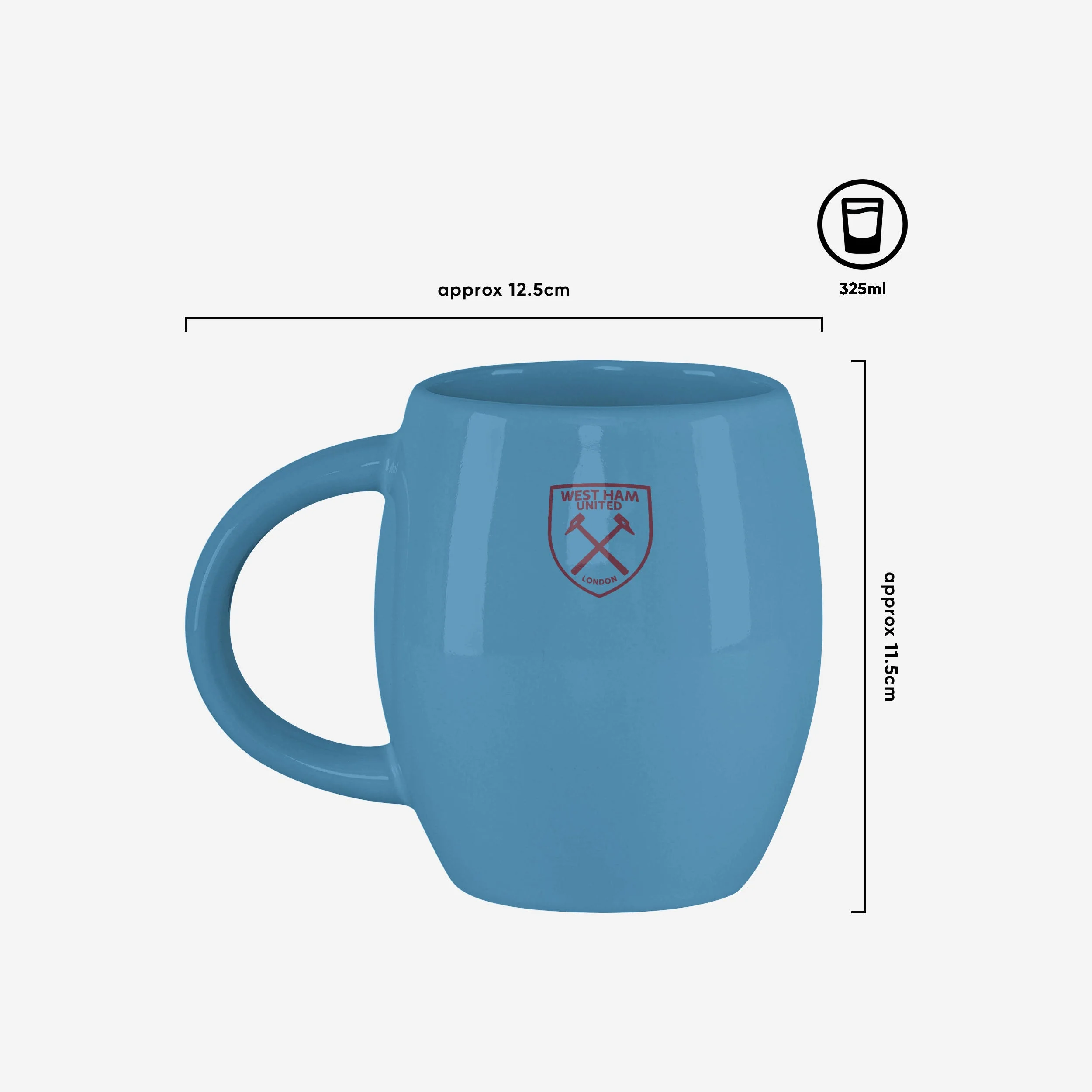 West Ham United FC Established Tea Tub Mug - Image 3