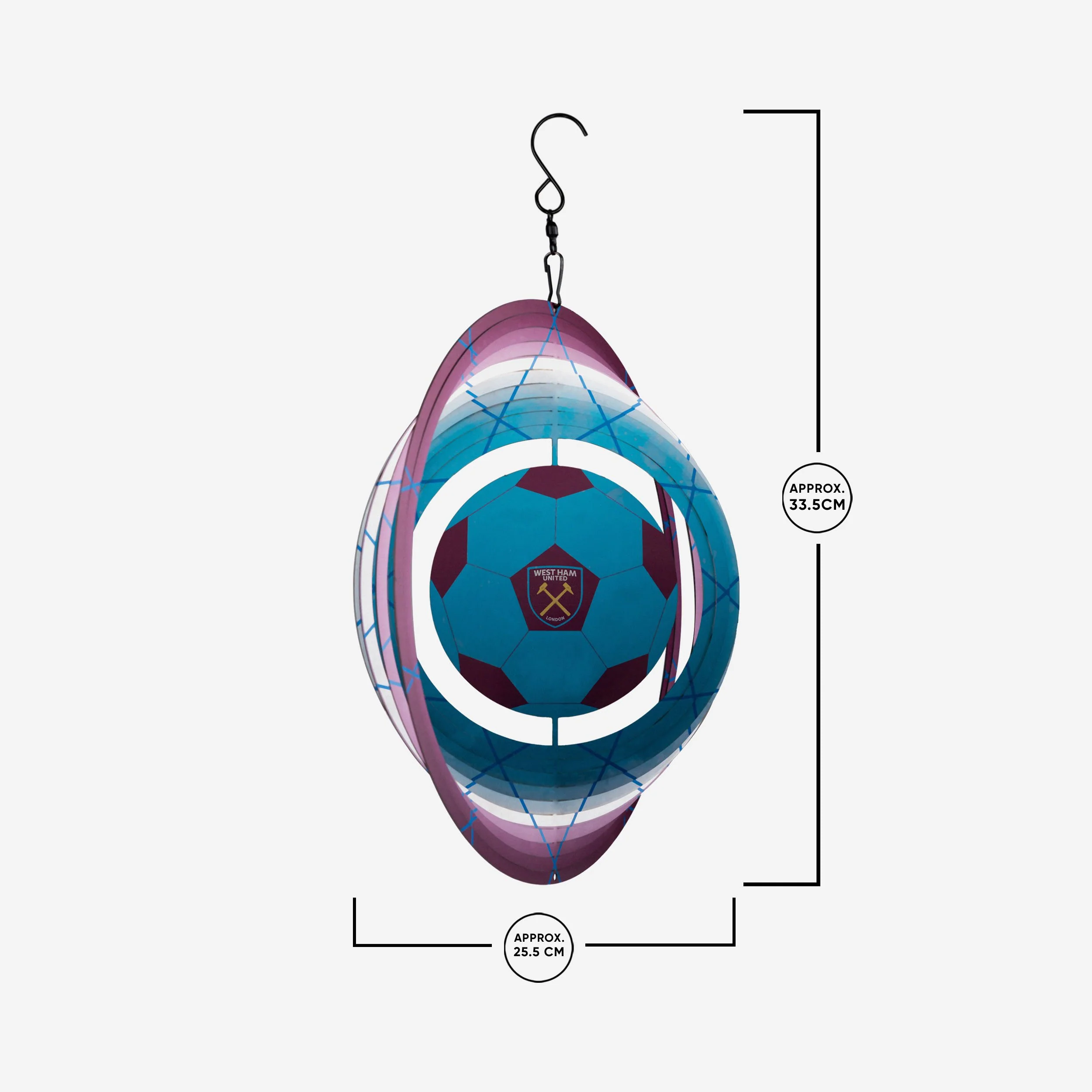 West Ham United FC Garden Spinner - Image 2