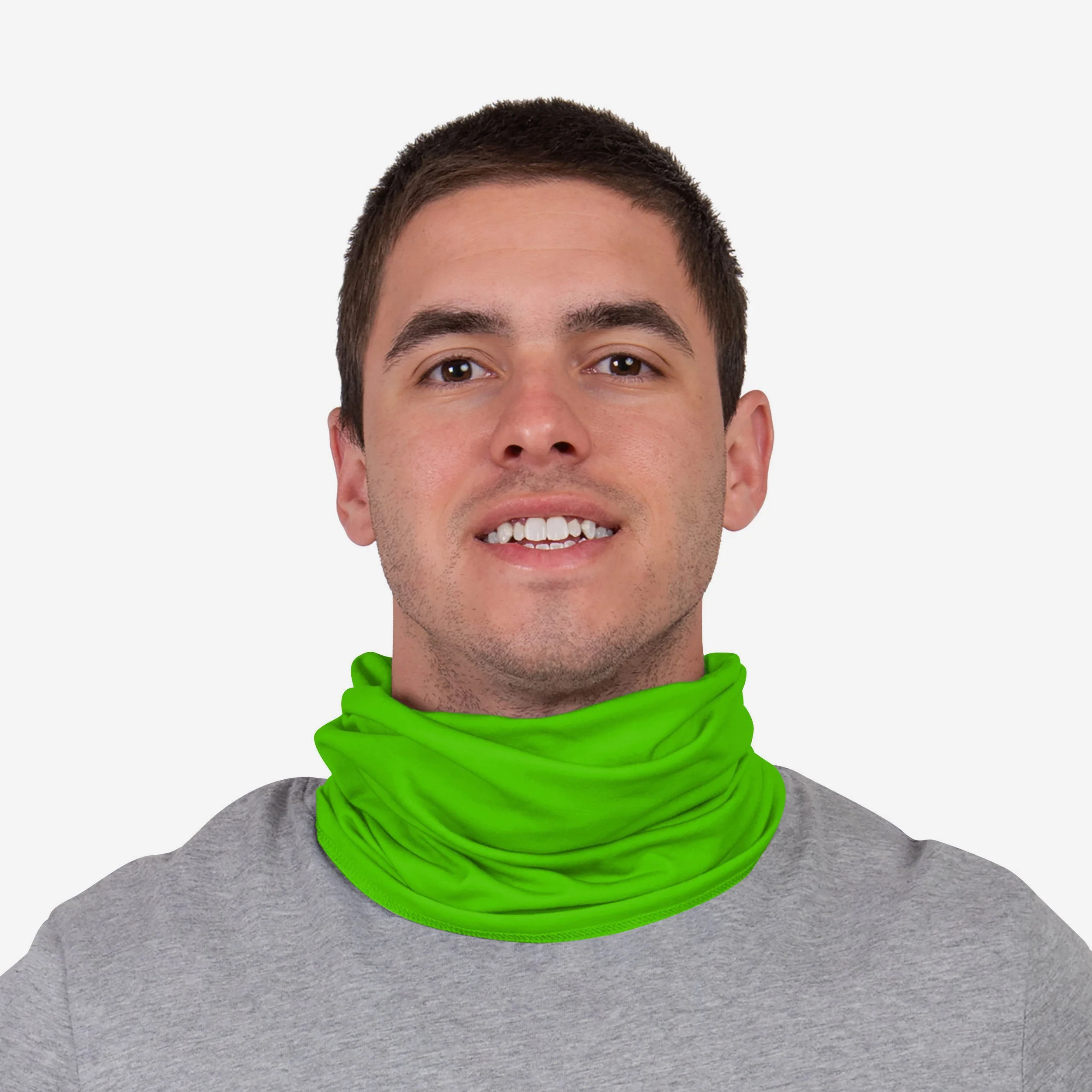 West Ham United FC Green Neon Reflective Snood Scarf - Image 3