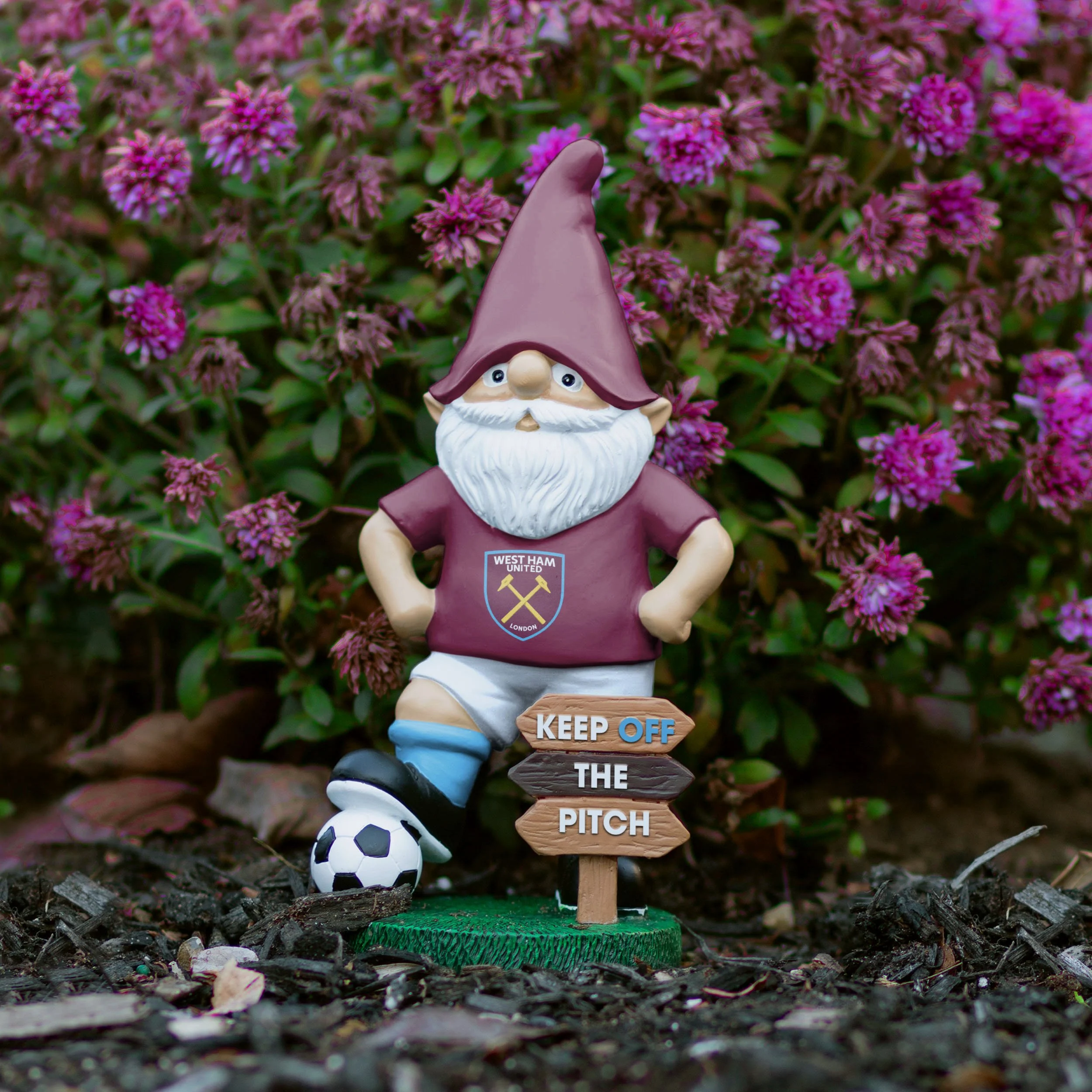 West Ham United FC Keep Off The Pitch Gnome - Image 5